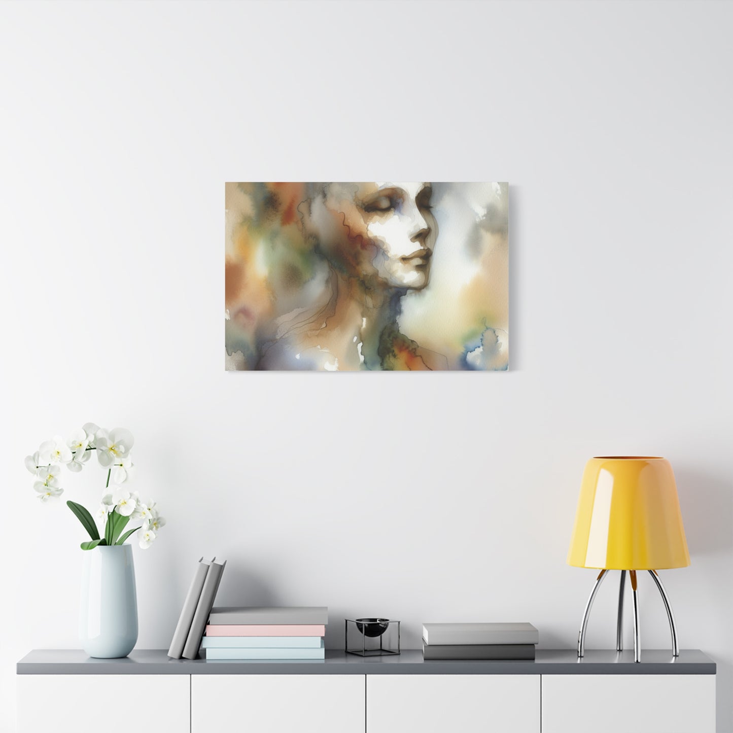 Dreamy Watercolor Portrait - Matte Canvas, Stretched, 1.25"