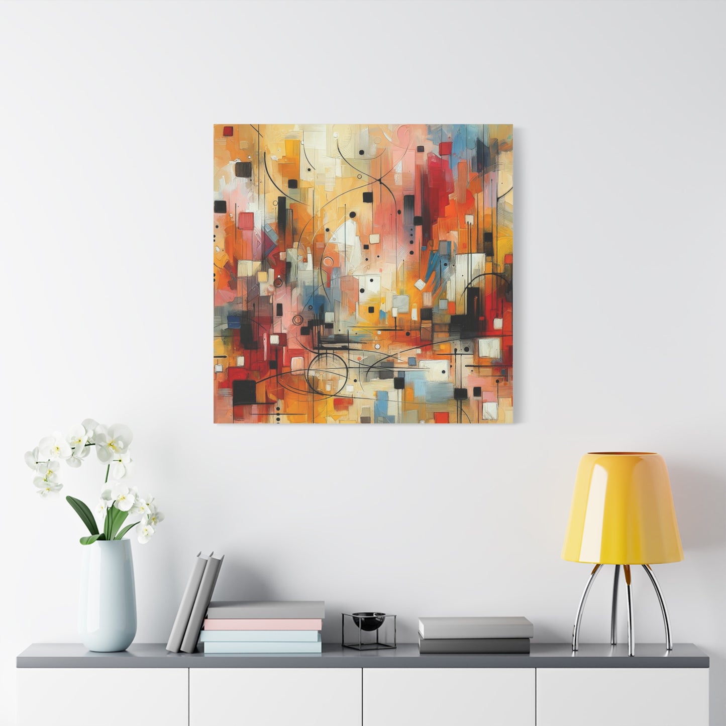 Abstract Geo Art - Matte Canvas, Stretched, 1.25"