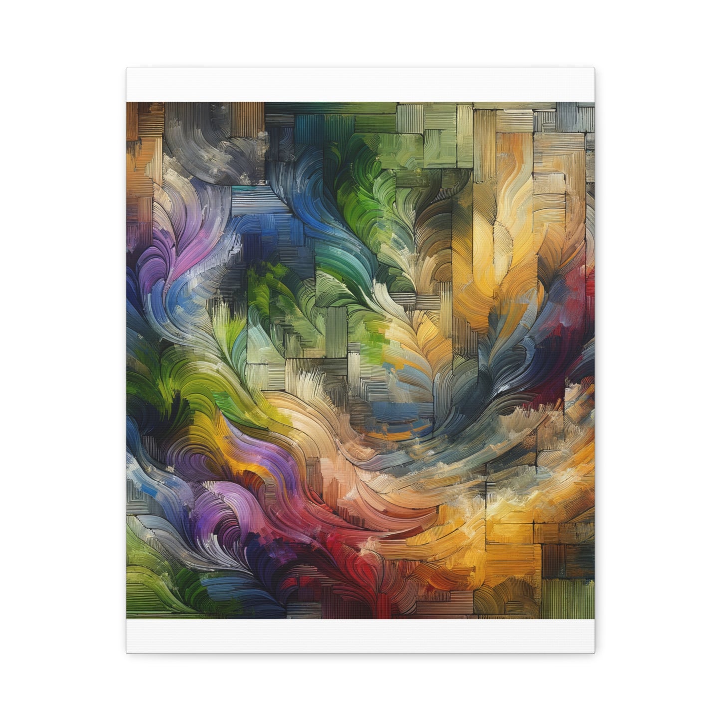 Colorful Abstract Swirls - Matte Canvas, Stretched, 1.25"