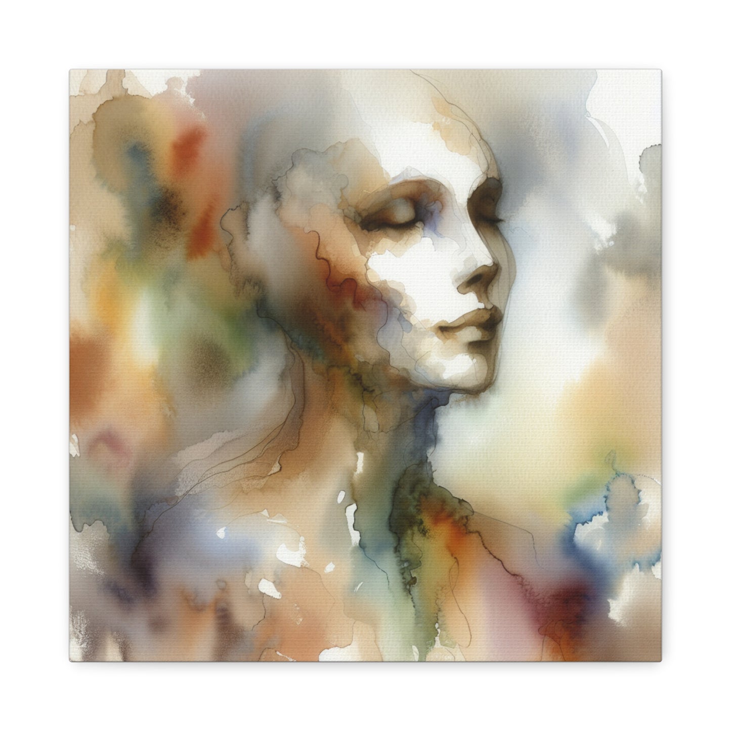 Dreamy Watercolor Portrait - Matte Canvas, Stretched, 1.25"