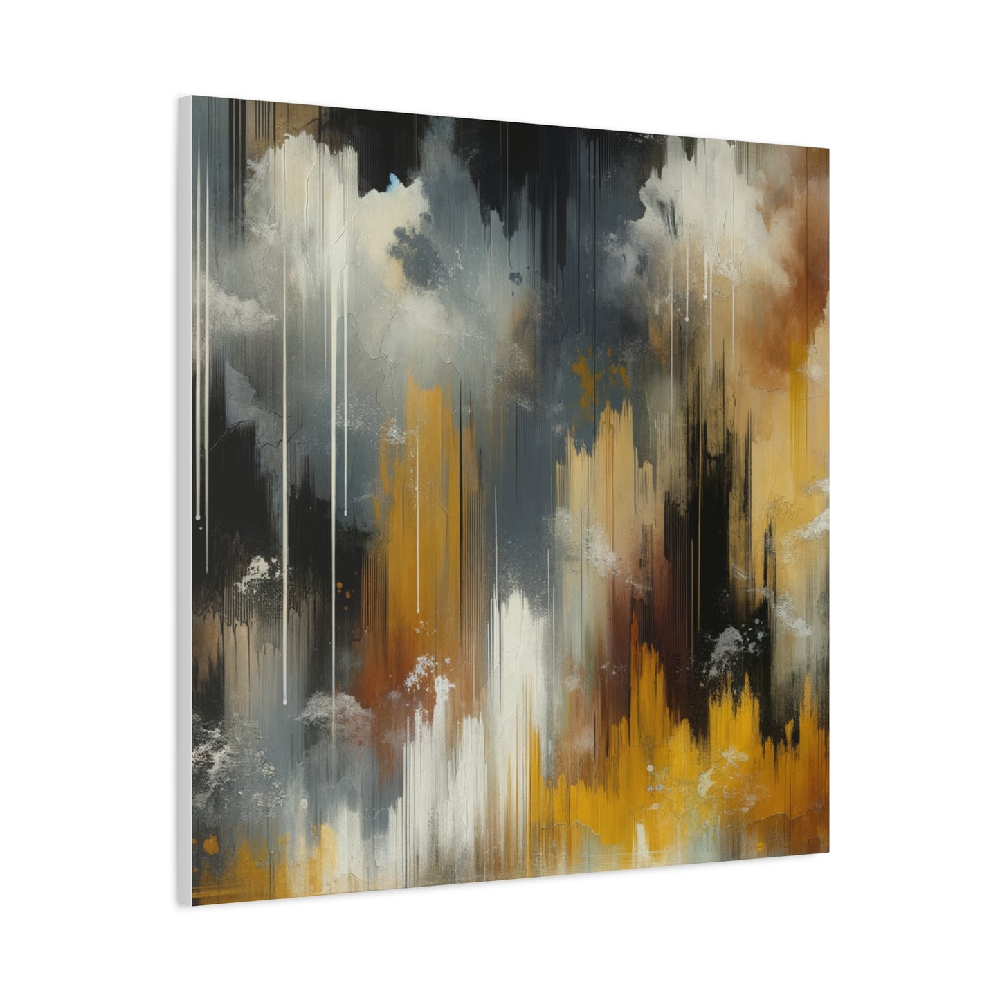 Abstract Drizzle - Matte Canvas, Stretched, 1.25"