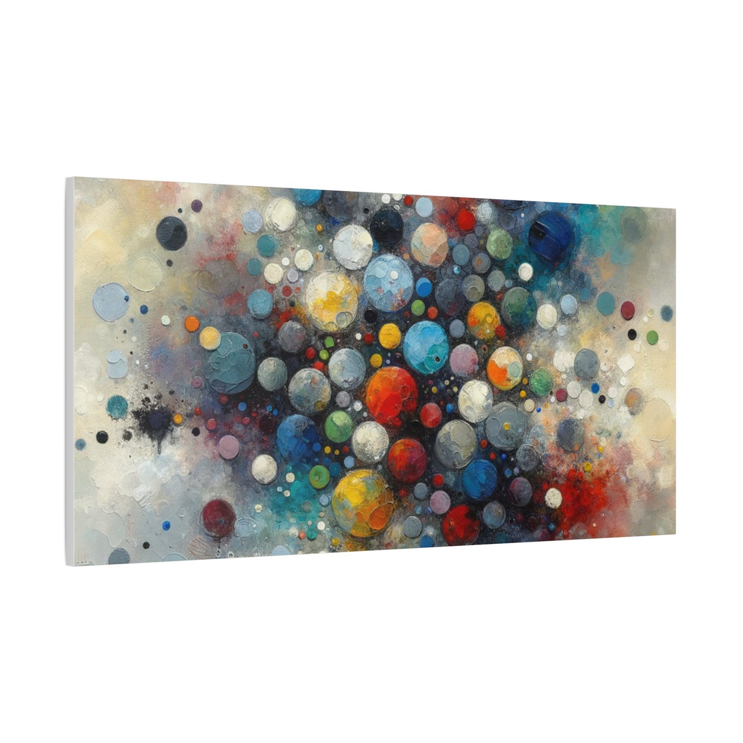 Vibrant Abstract Circles - Matte Canvas, Stretched, 1.25"