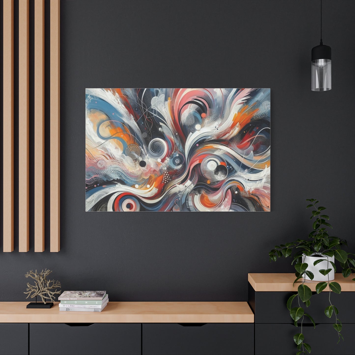 Abstract Swirl Matte Canvas, Stretched, 1.25"