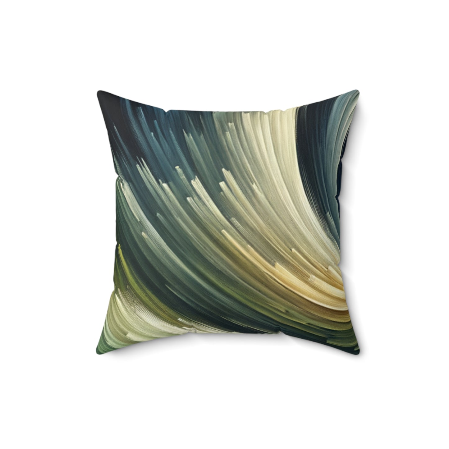 Vibrant Swirl Art - Spun Polyester Square Pillow