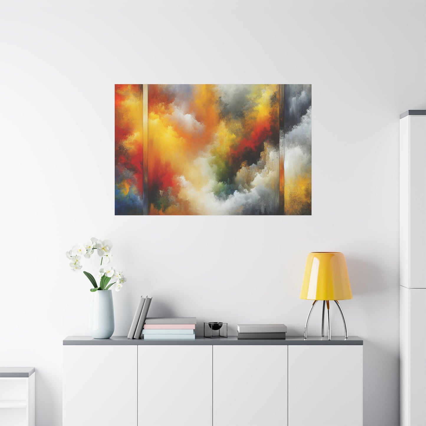 Abstract Colorful Clouds - Matte Canvas, Stretched, 1.25"