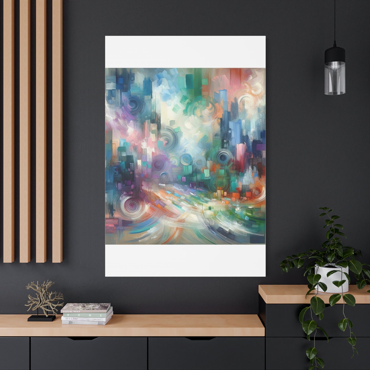 Abstract Color Symphony - Matte Canvas, Stretched, 1.25"