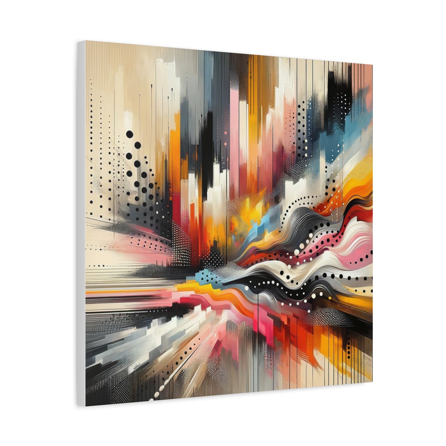 Abstract Color Symphony - Matte Canvas, Stretched, 1.25"