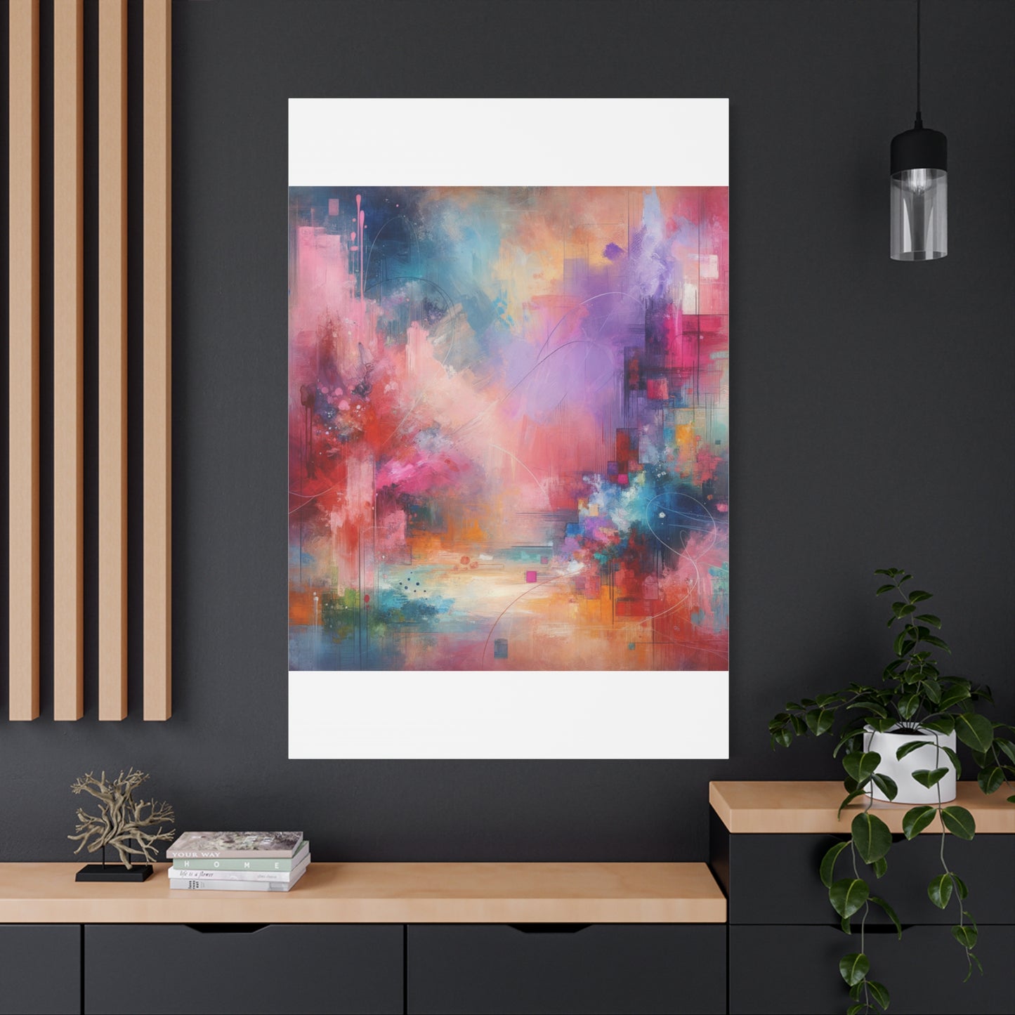 Abstract Color Symphony - Matte Canvas, Stretched, 1.25"