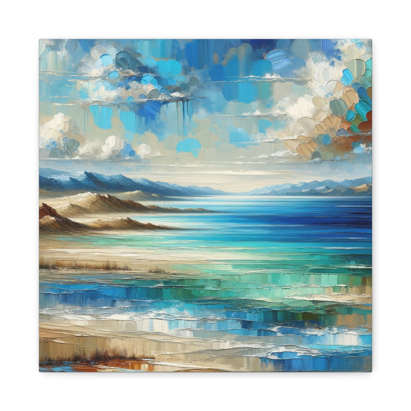 Matte Canvas, Stretched, 1.25" - Abstract Seaside Enchantment