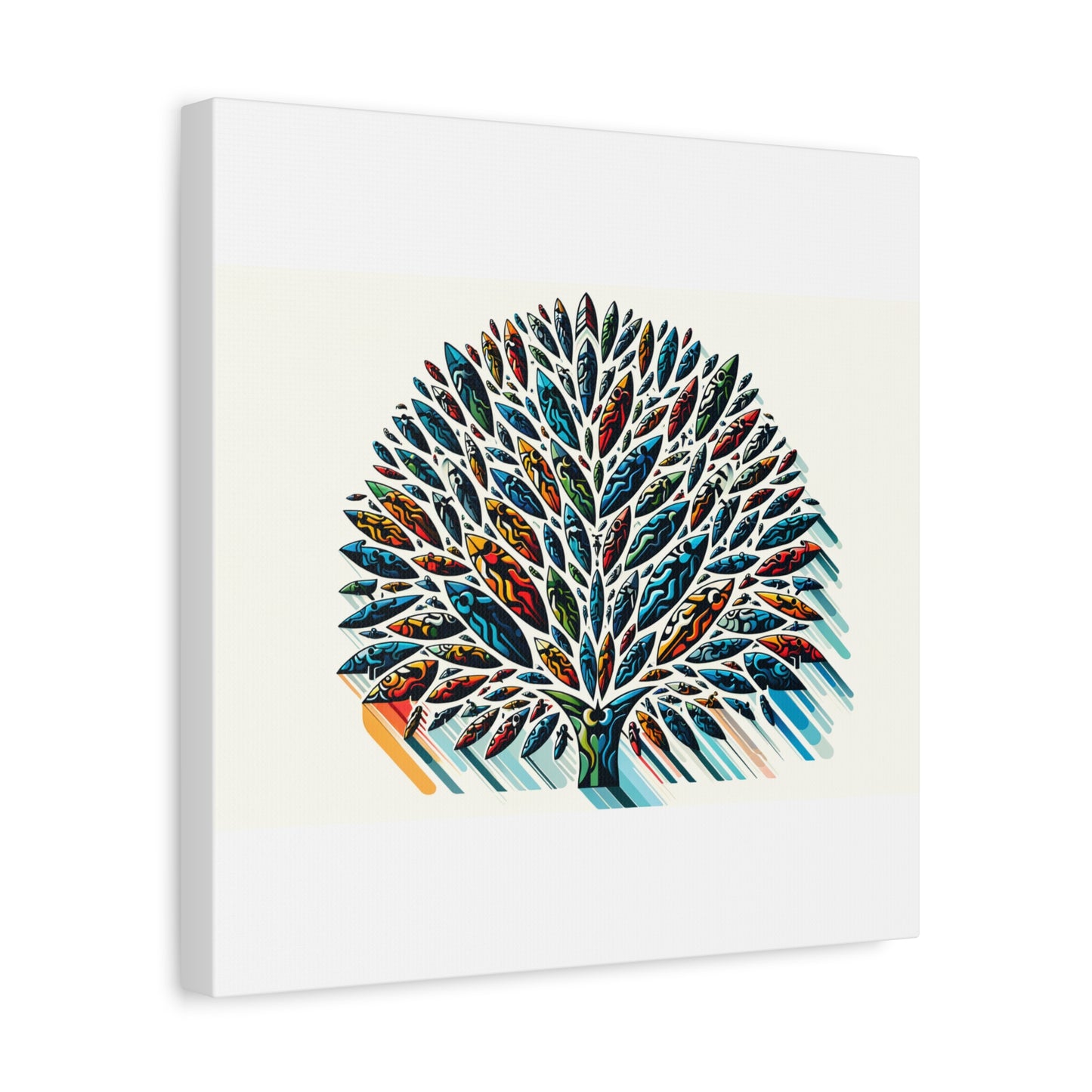 Colorful Leaf Tree - Matte Canvas, Stretched, 1.25"