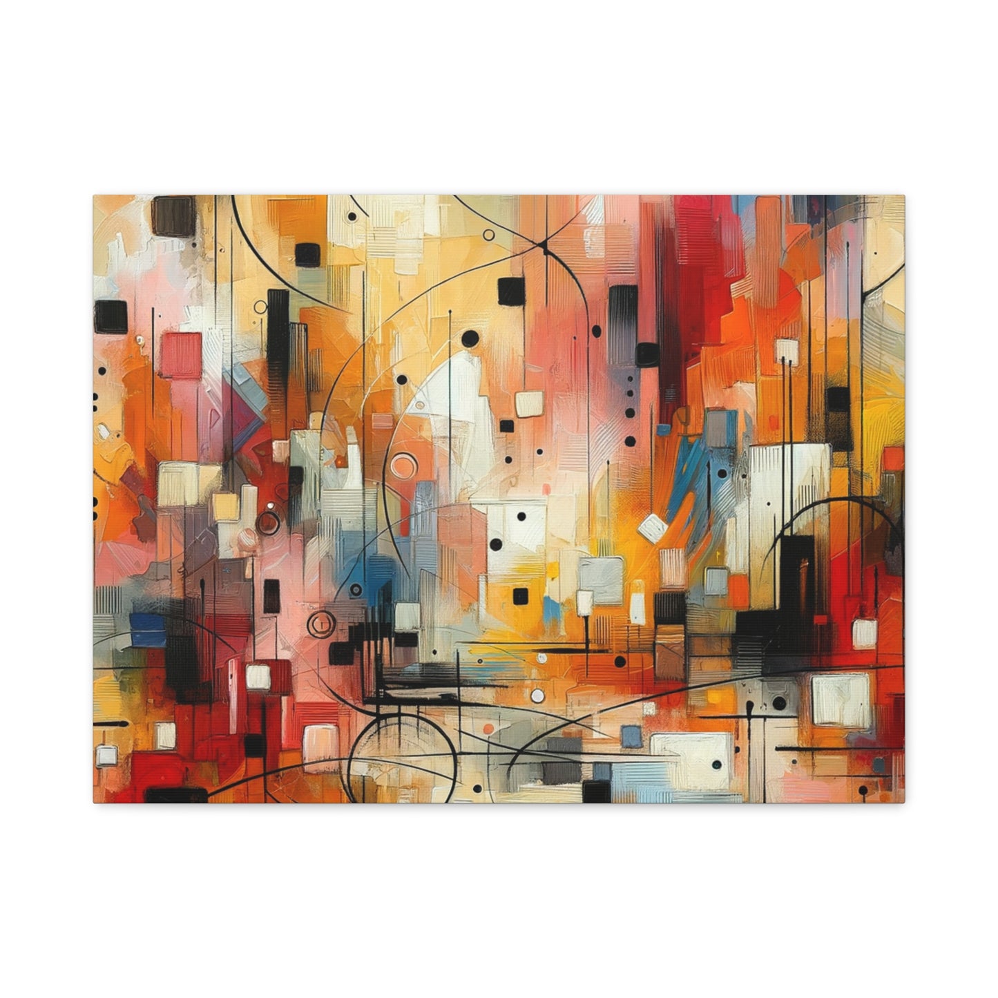 Abstract Geo Art - Matte Canvas, Stretched, 1.25"