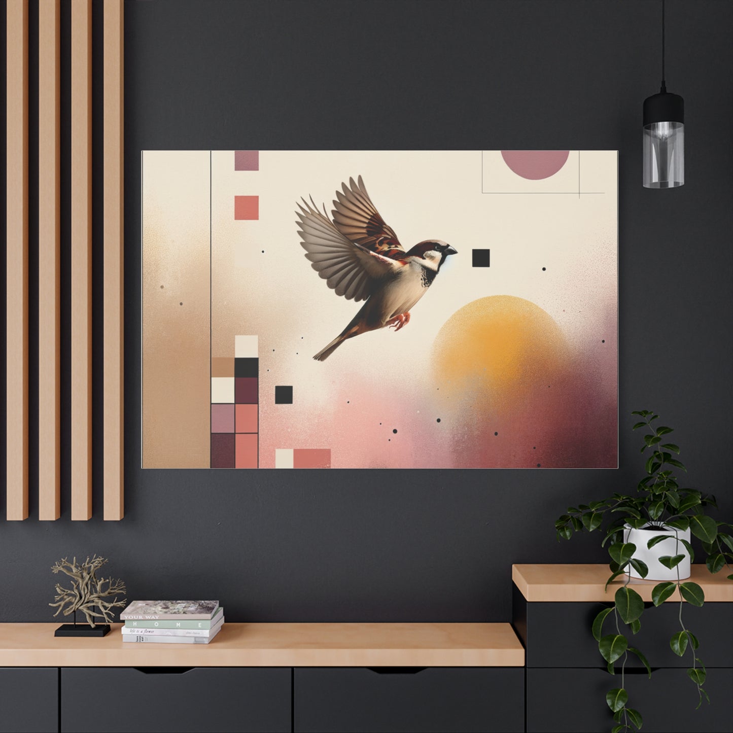 Sparrow Flight - Matte Canvas, Stretched, 1.25"