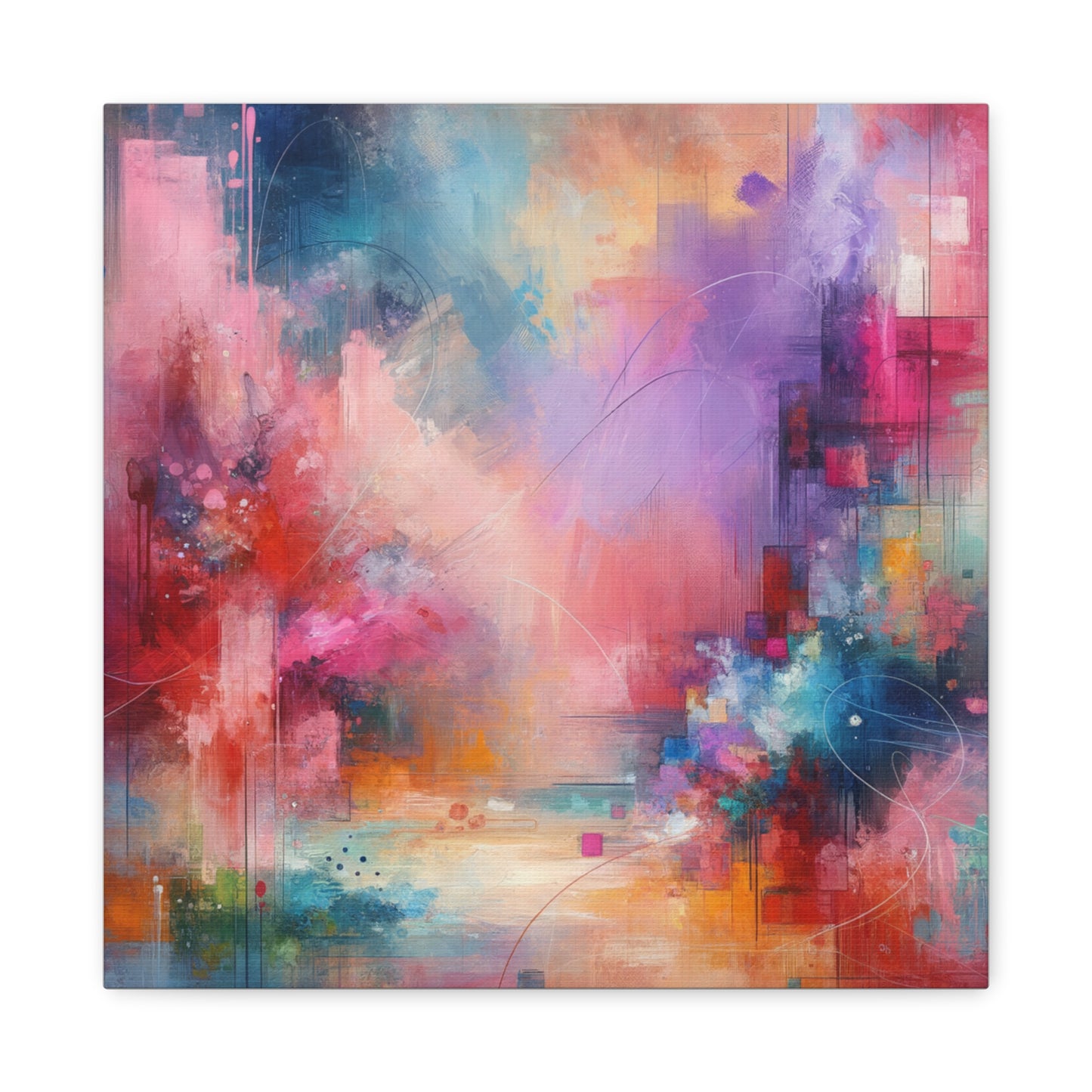 Abstract Color Symphony - Matte Canvas, Stretched, 1.25"