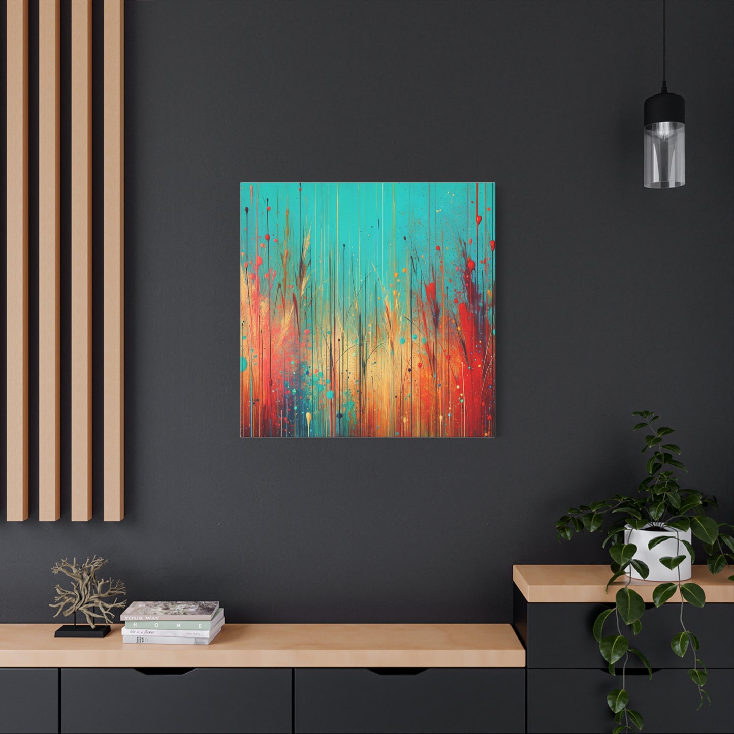 Vibrant Abstract Landscape - Matte Canvas, Stretched, 1.25"