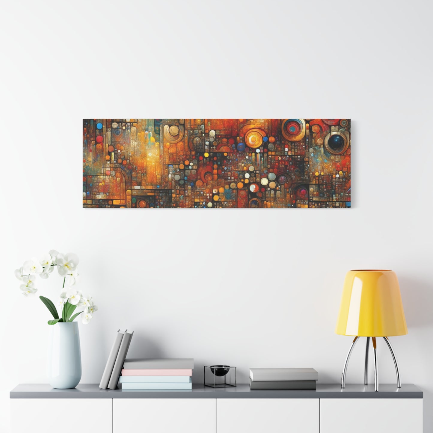 Abstract Geometric Harmony - Matte Canvas, Stretched, 1.25"