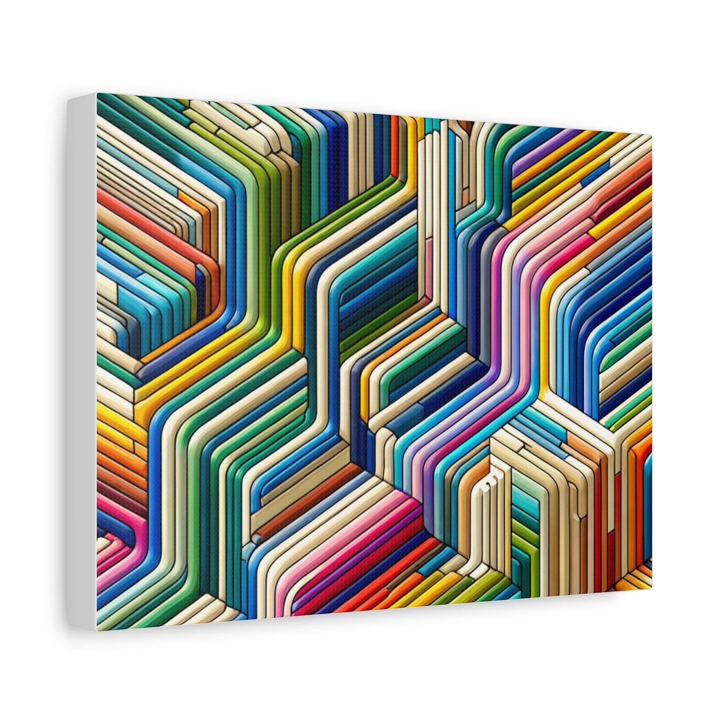 Colorful Geometric Pattern - Matte Canvas, Stretched, 1.25"