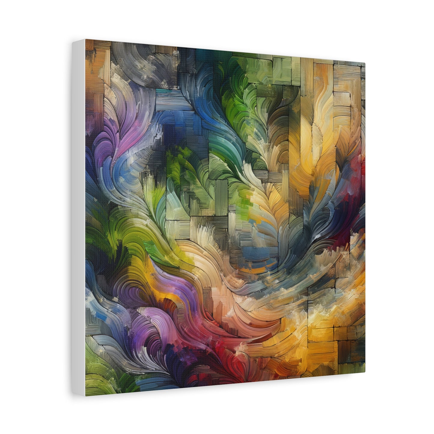 Colorful Abstract Swirls - Matte Canvas, Stretched, 1.25"