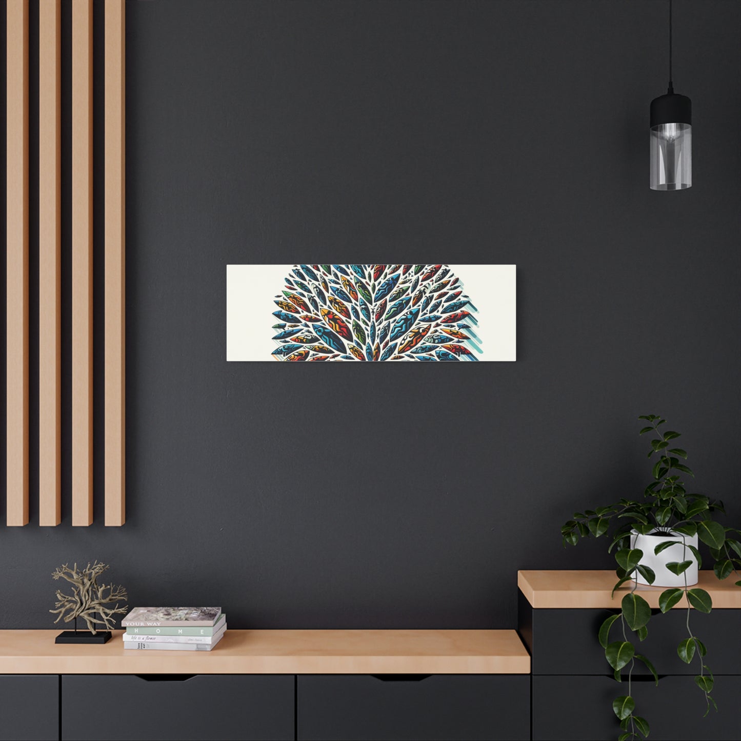 Colorful Leaf Tree - Matte Canvas, Stretched, 1.25"