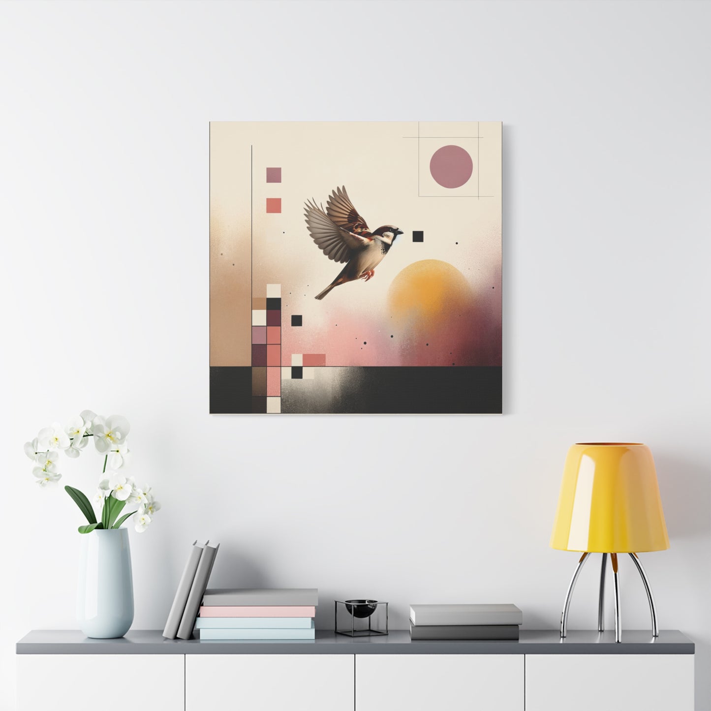 Sparrow Flight - Matte Canvas, Stretched, 1.25"