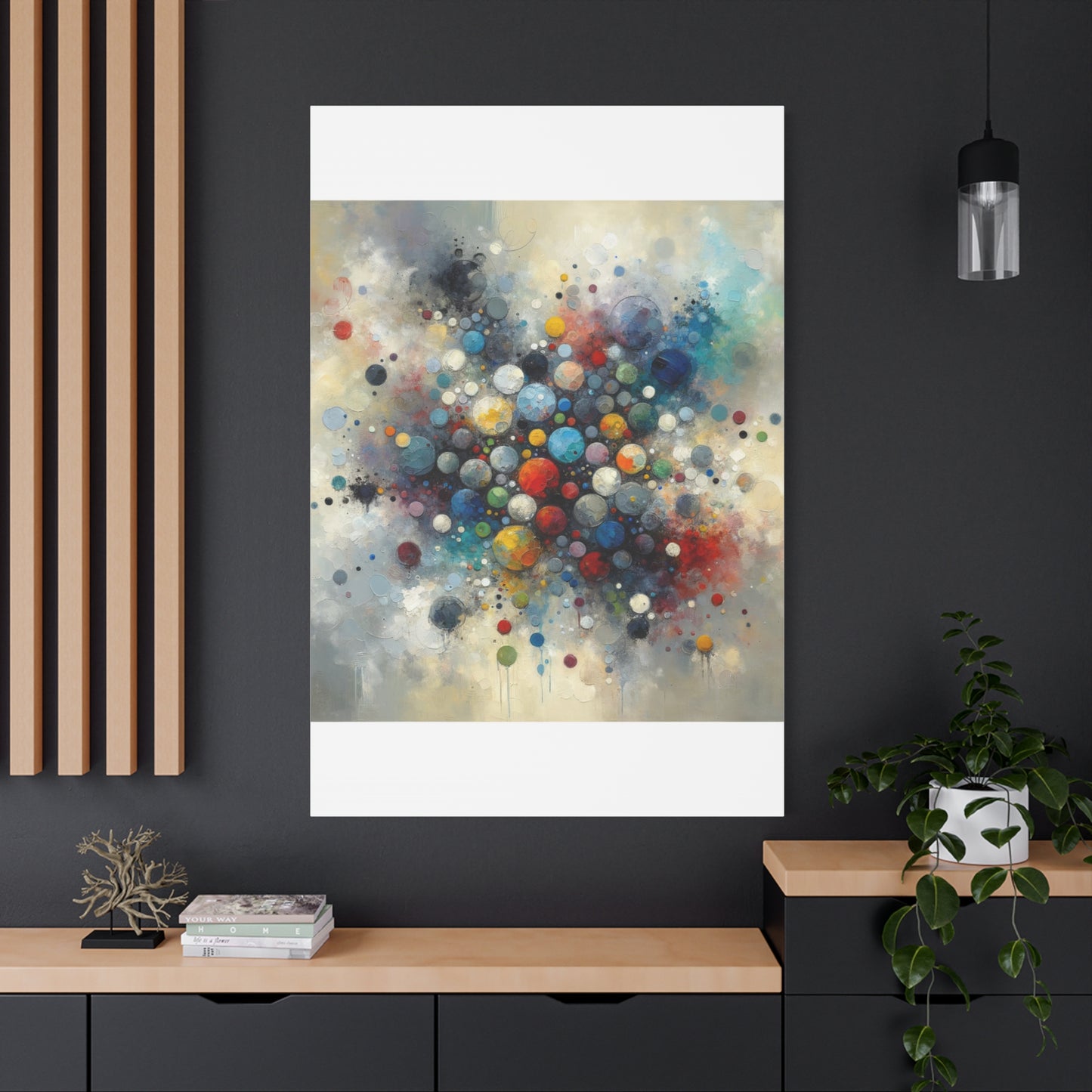 Vibrant Abstract Circles - Matte Canvas, Stretched, 1.25"