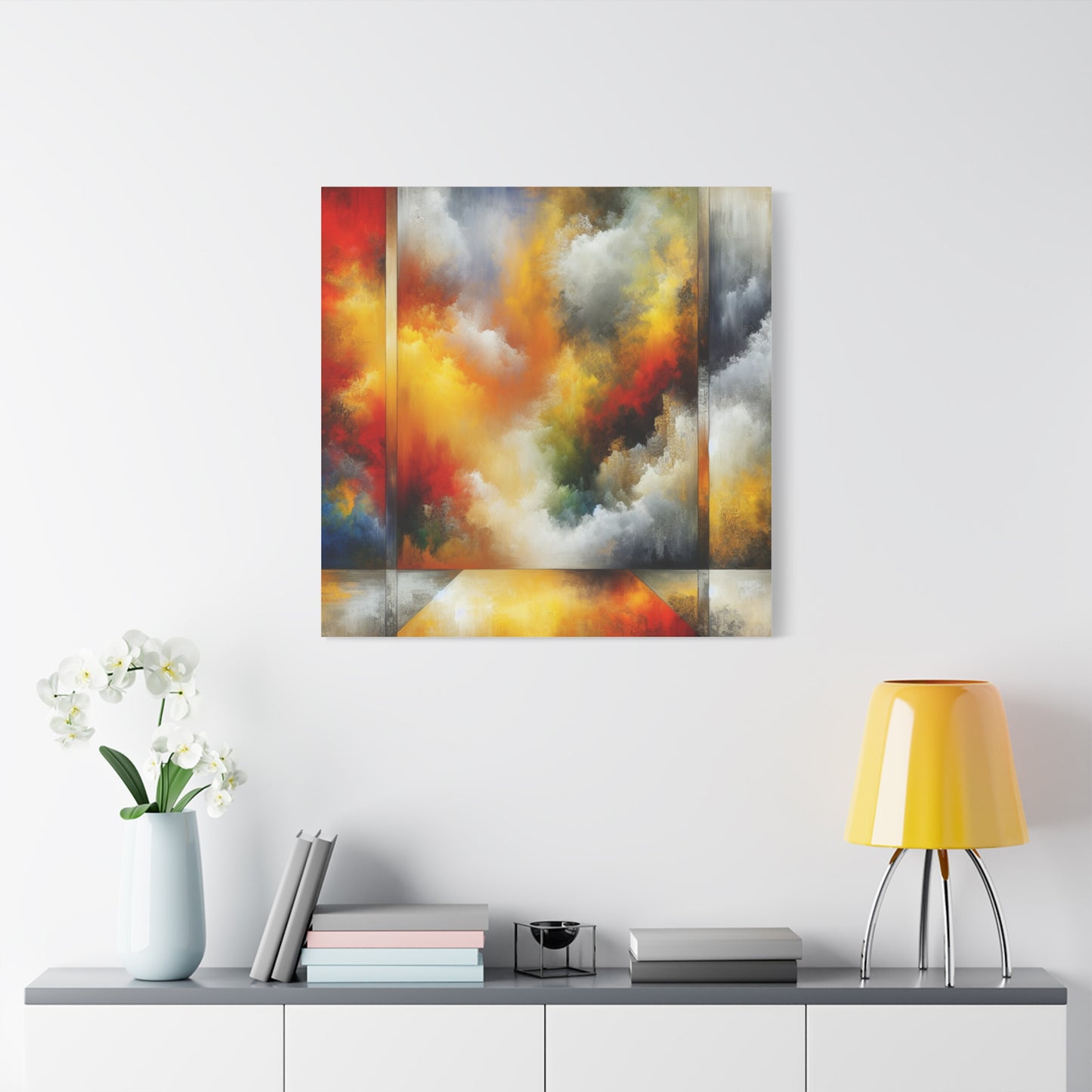 Abstract Colorful Clouds - Matte Canvas, Stretched, 1.25"