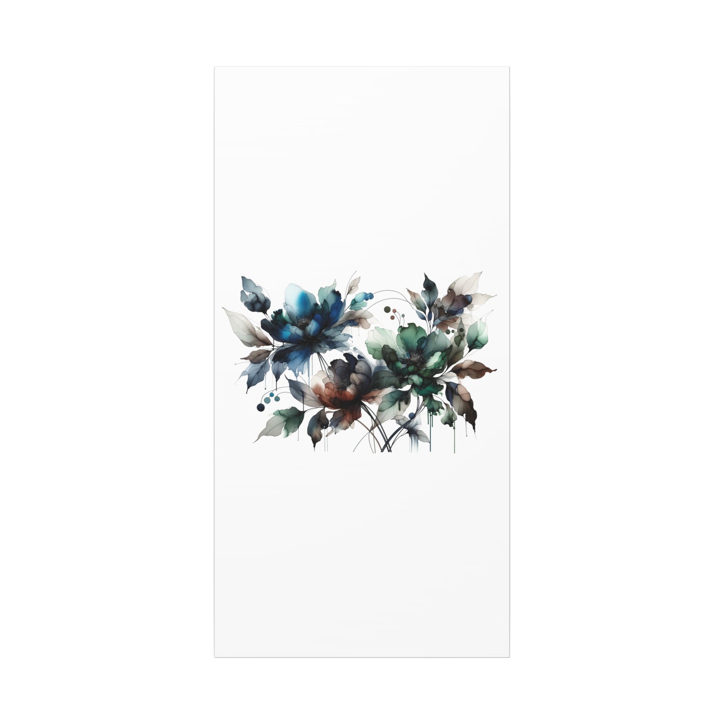 Abstract Floral Artwork - Matte Canvas, Stretched, 1.25"