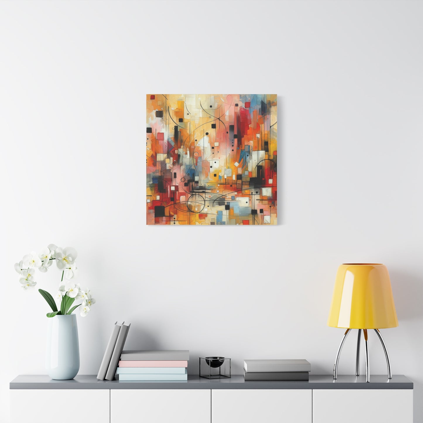 Abstract Geo Art - Matte Canvas, Stretched, 1.25"