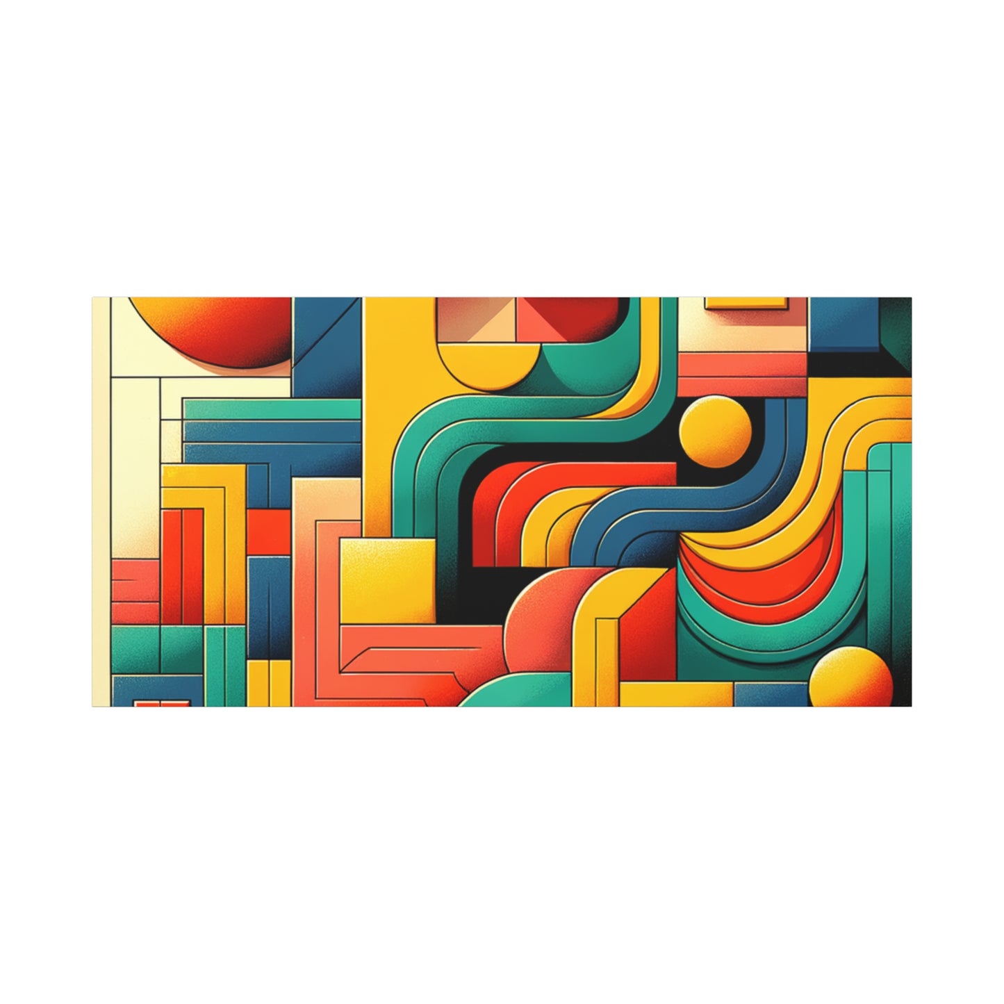 Abstract Geometric Design - Matte Canvas, Stretched, 1.25"