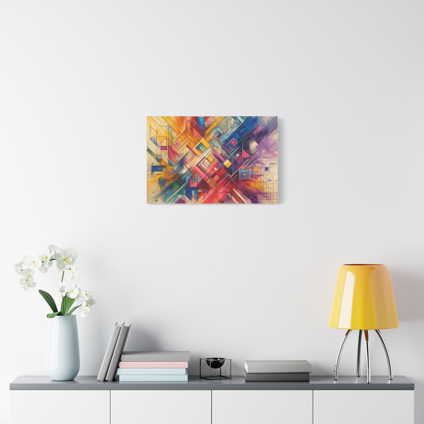 Abstract Geometric Fusion - Matte Canvas, Stretched, 1.25"