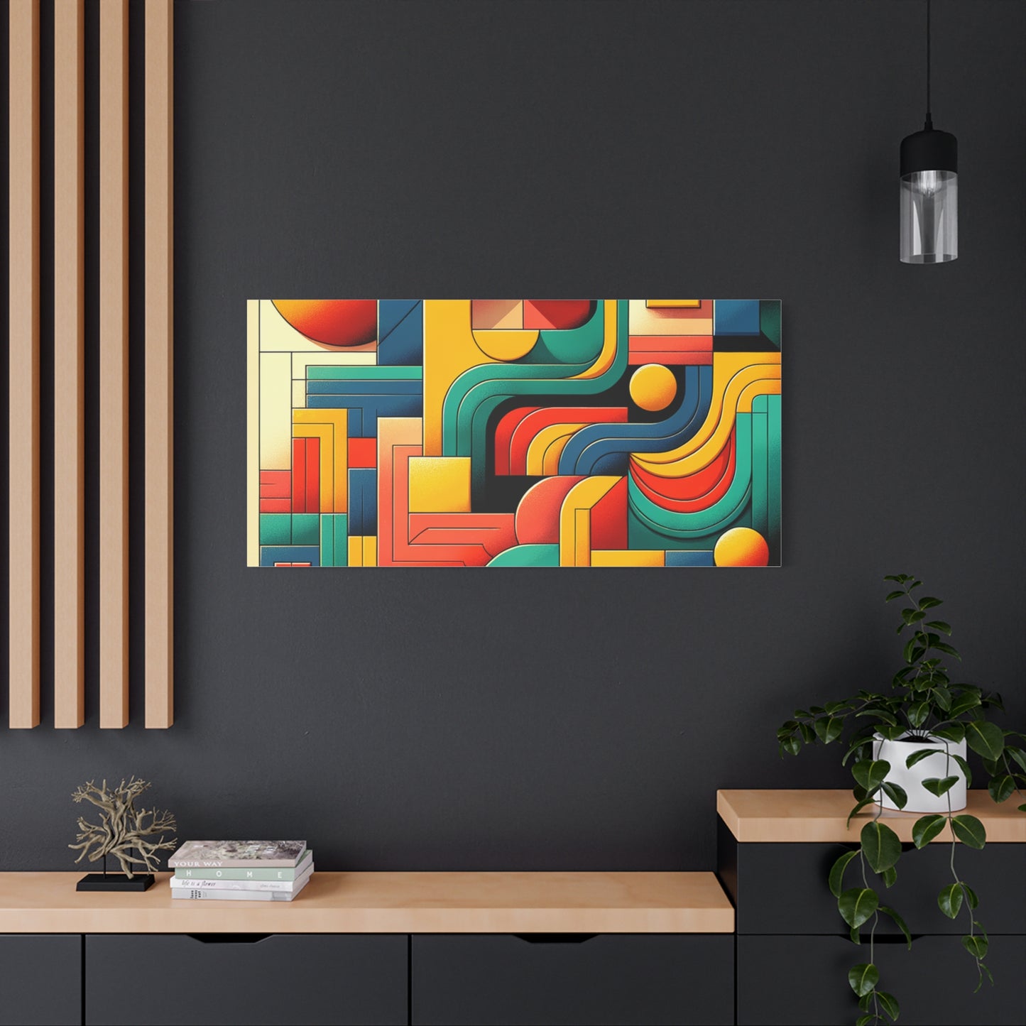 Abstract Geometric Design - Matte Canvas, Stretched, 1.25"