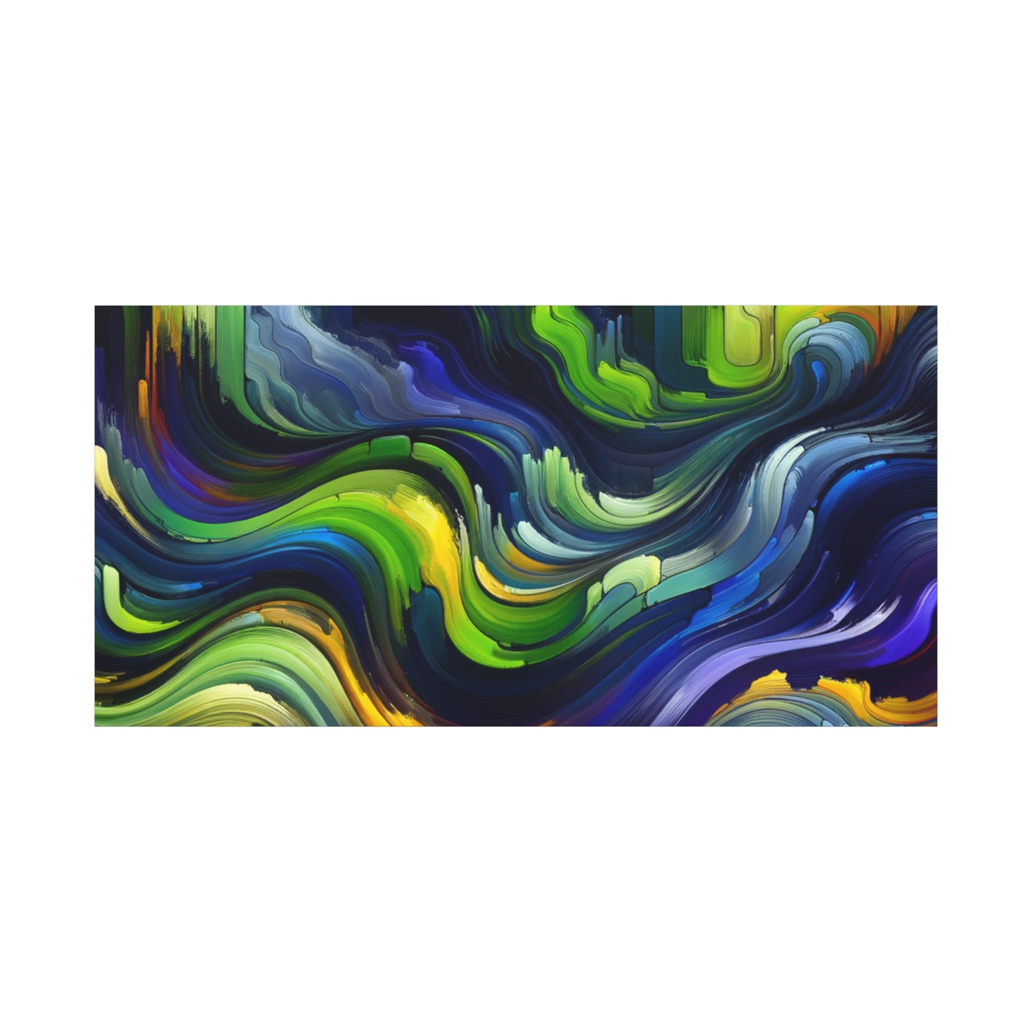 Vibrant Abstract Waves - Matte Canvas, Stretched, 1.25"