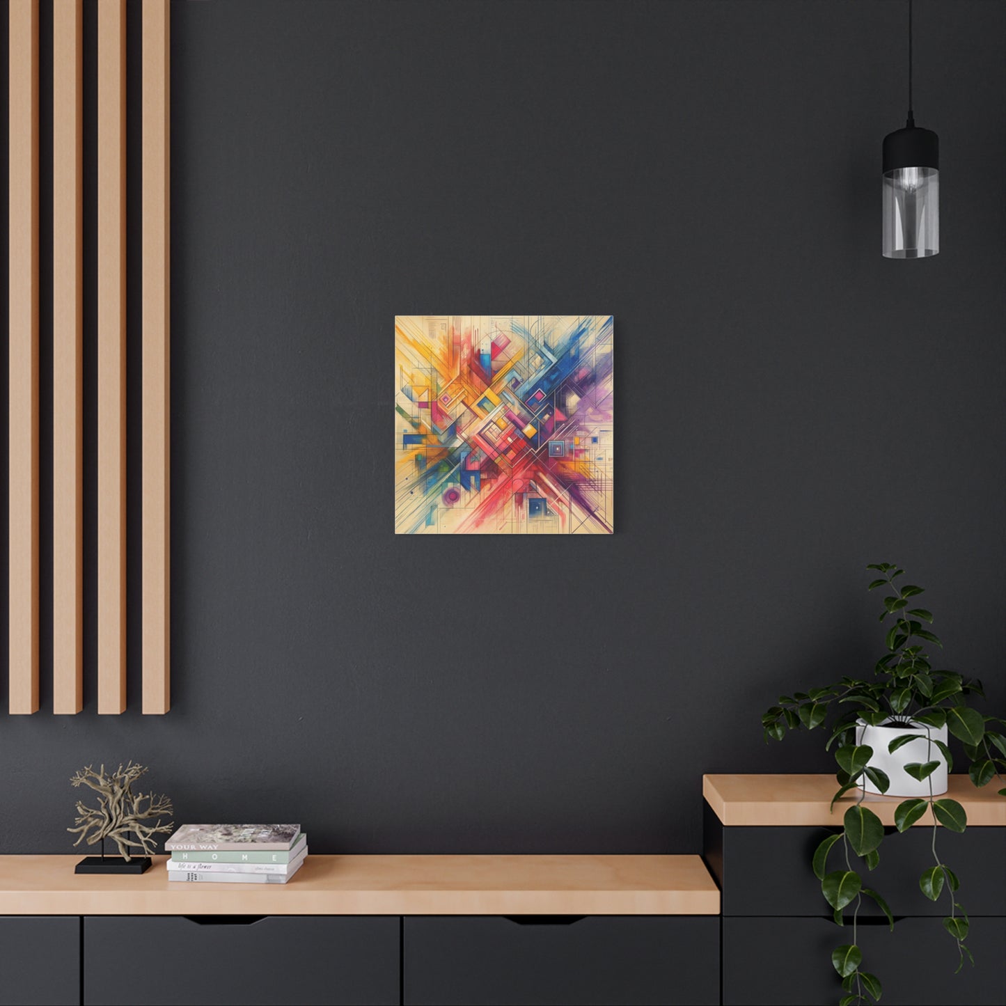 Abstract Geometric Fusion - Matte Canvas, Stretched, 1.25"