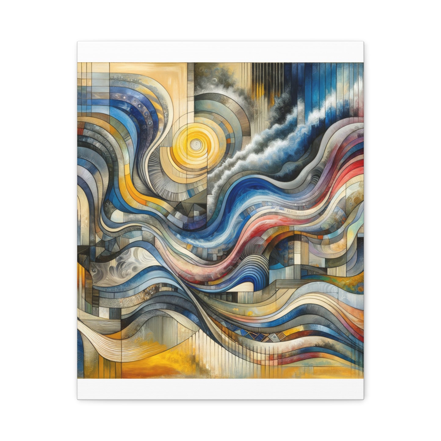 Abstract Waves - Matte Canvas, Stretched, 1.25"