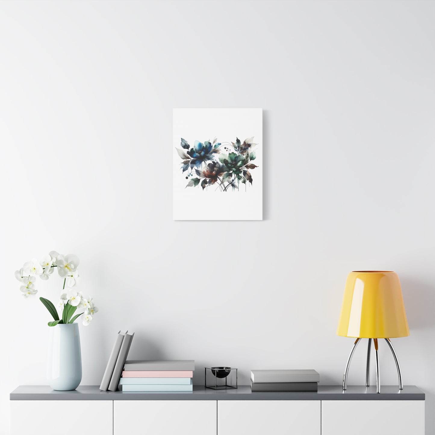 Abstract Floral Artwork - Matte Canvas, Stretched, 1.25"