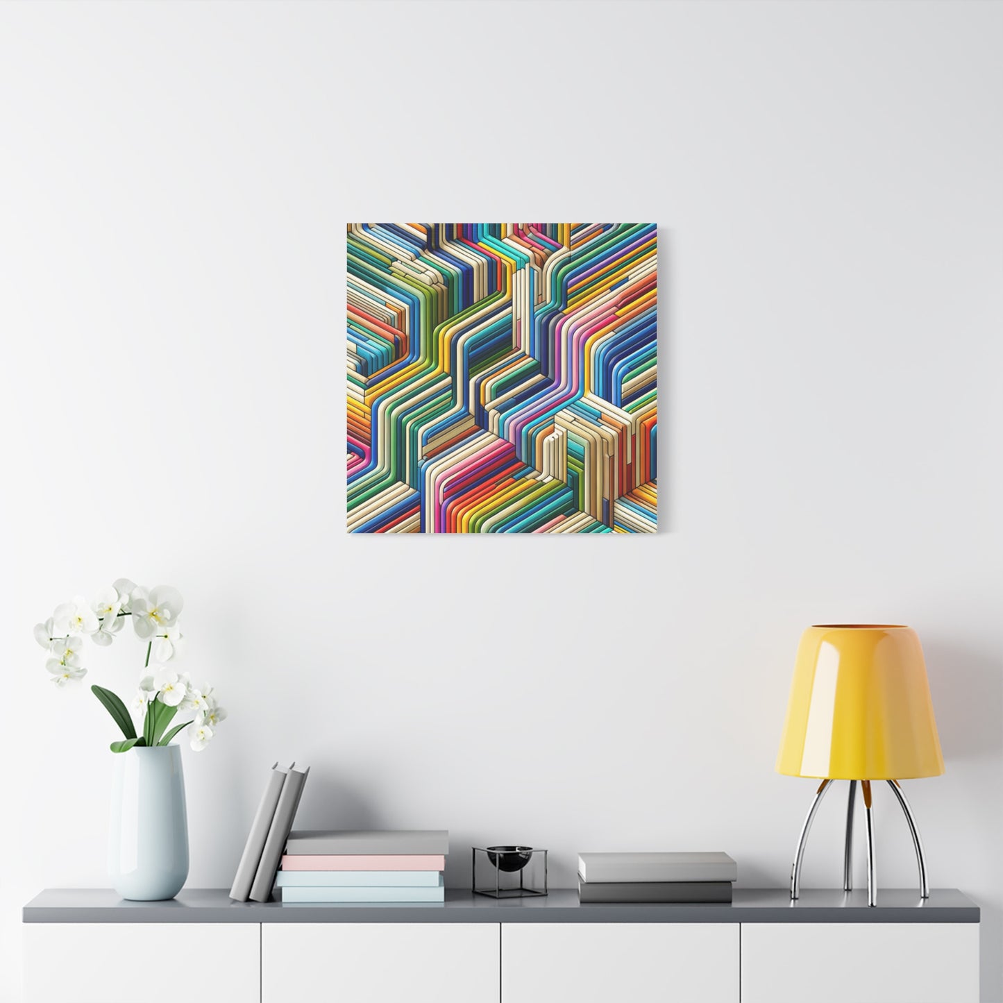 Colorful Geometric Pattern - Matte Canvas, Stretched, 1.25"