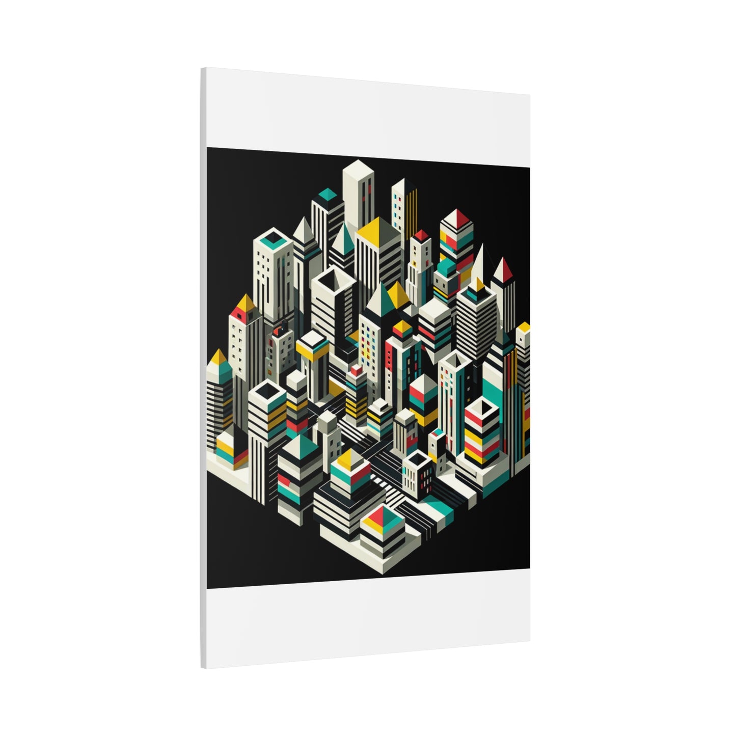 Cityscape Abstraction - Matte Canvas, Stretched, 1.25"