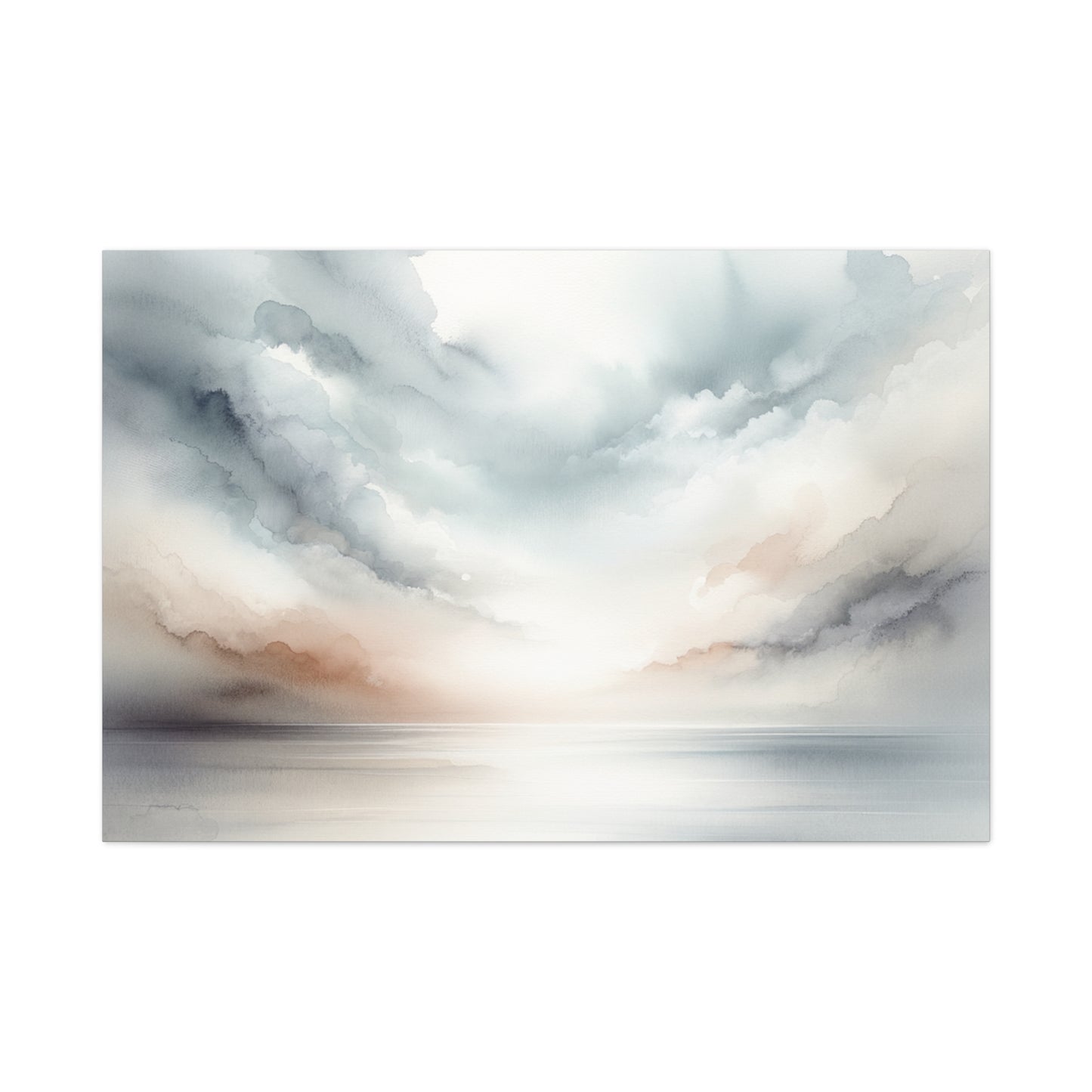 Matte Canvas, Stretched, 1.25" - Serene Watercolor Sky