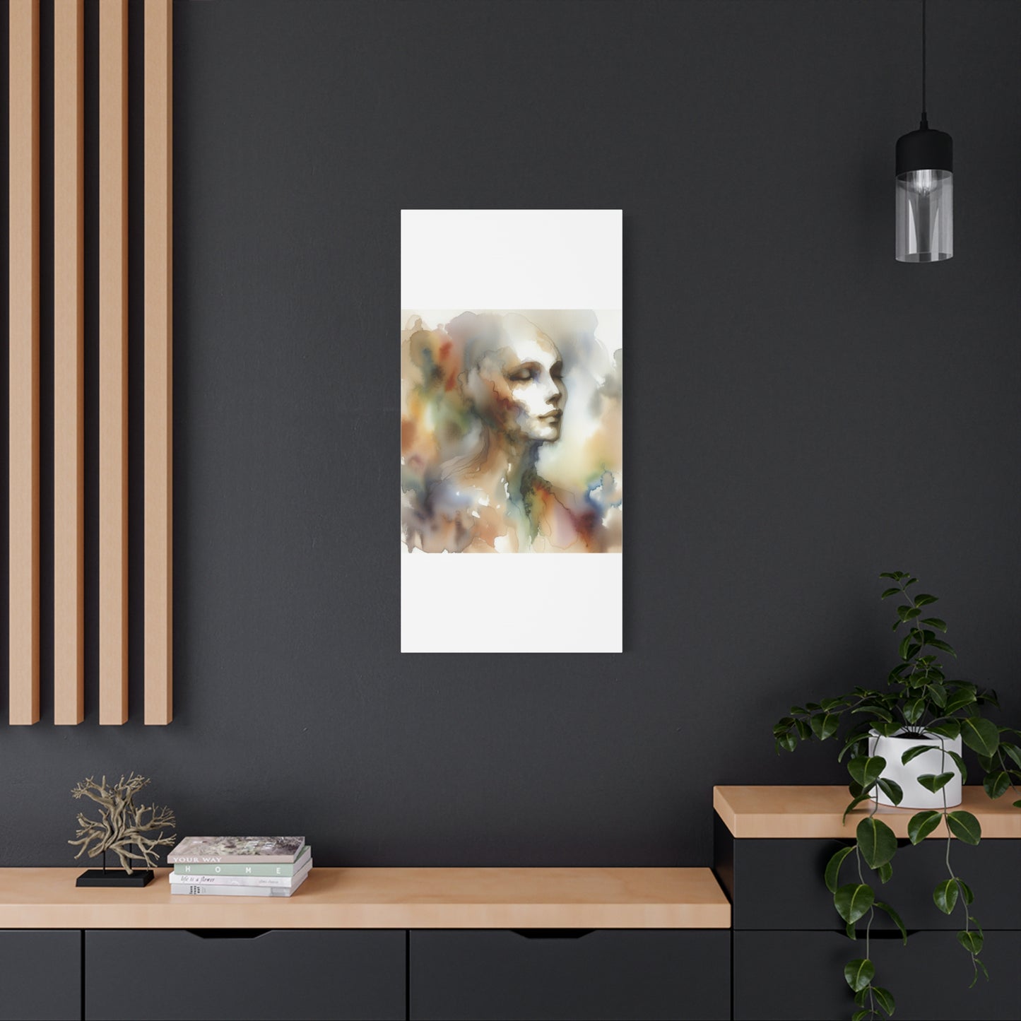 Dreamy Watercolor Portrait - Matte Canvas, Stretched, 1.25"