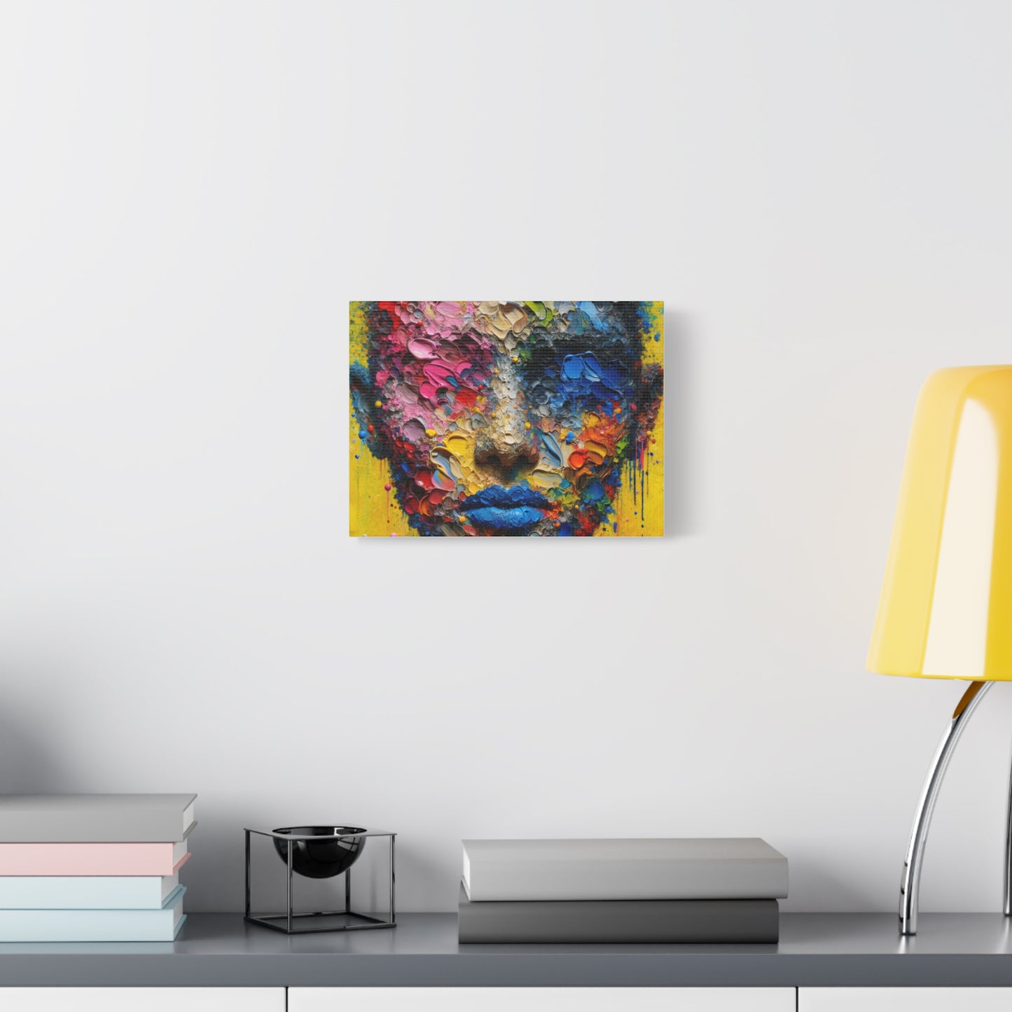 Vibrant Abstract Portrait - Matte Canvas, Stretched, 1.25"