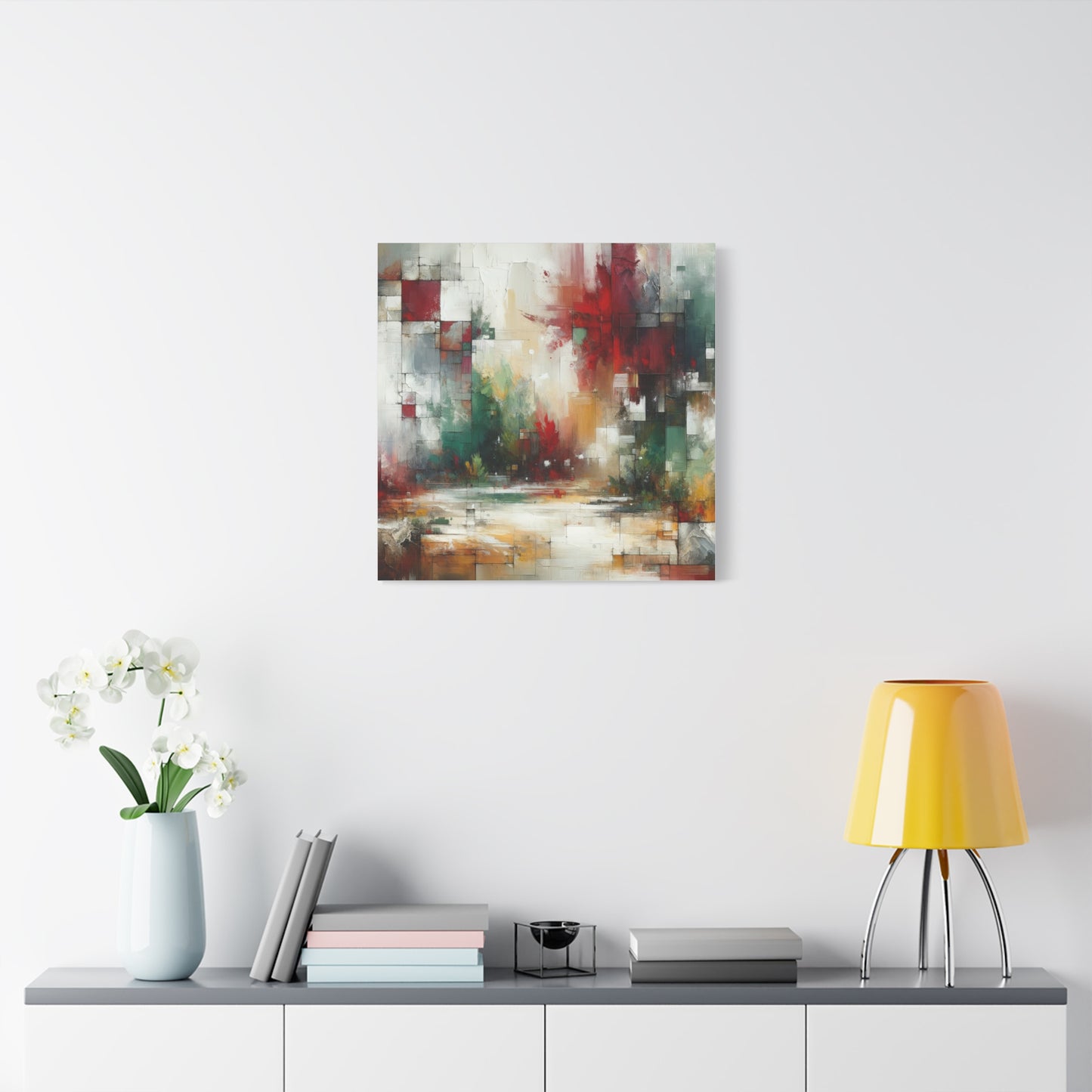 Abstract Geometric Landscape - Matte Canvas, Stretched, 1.25"