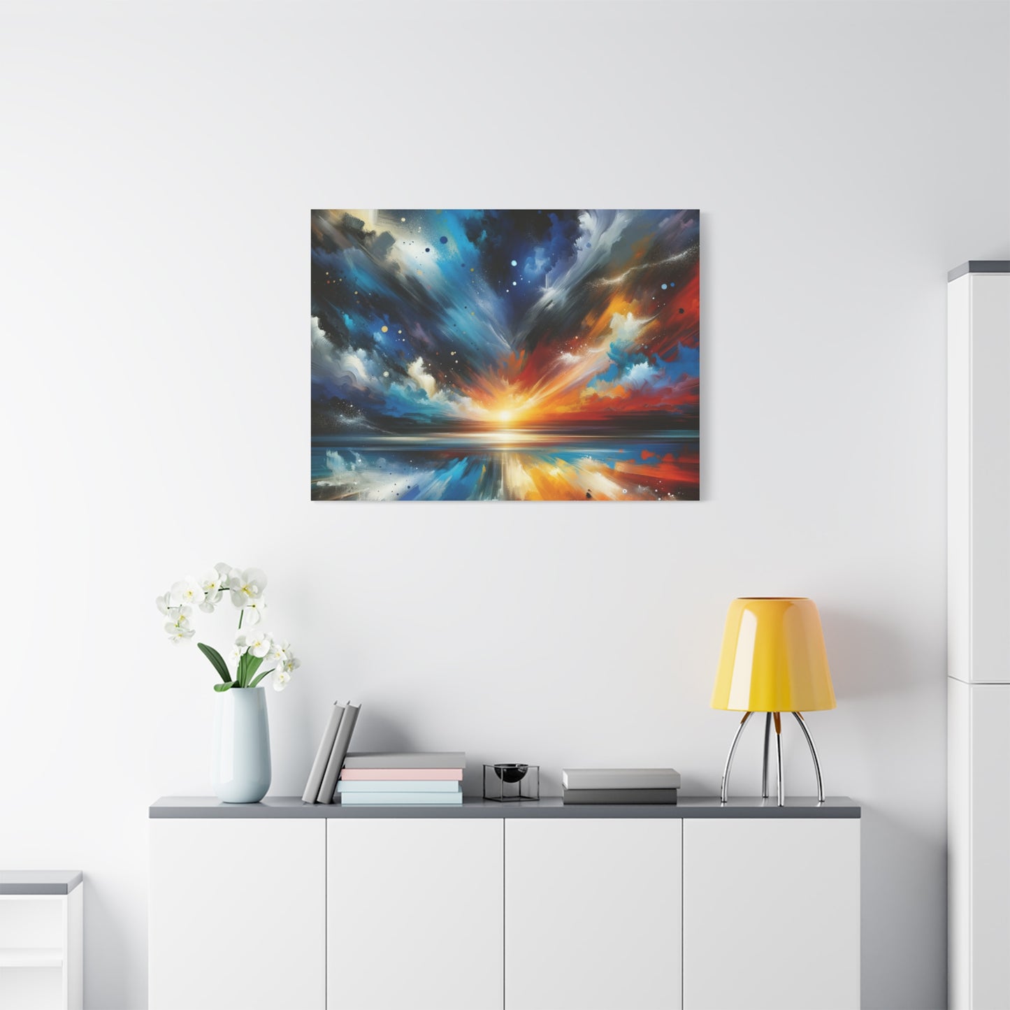 Vibrant Cosmic Sunrise - Matte Canvas, Stretched, 1.25"