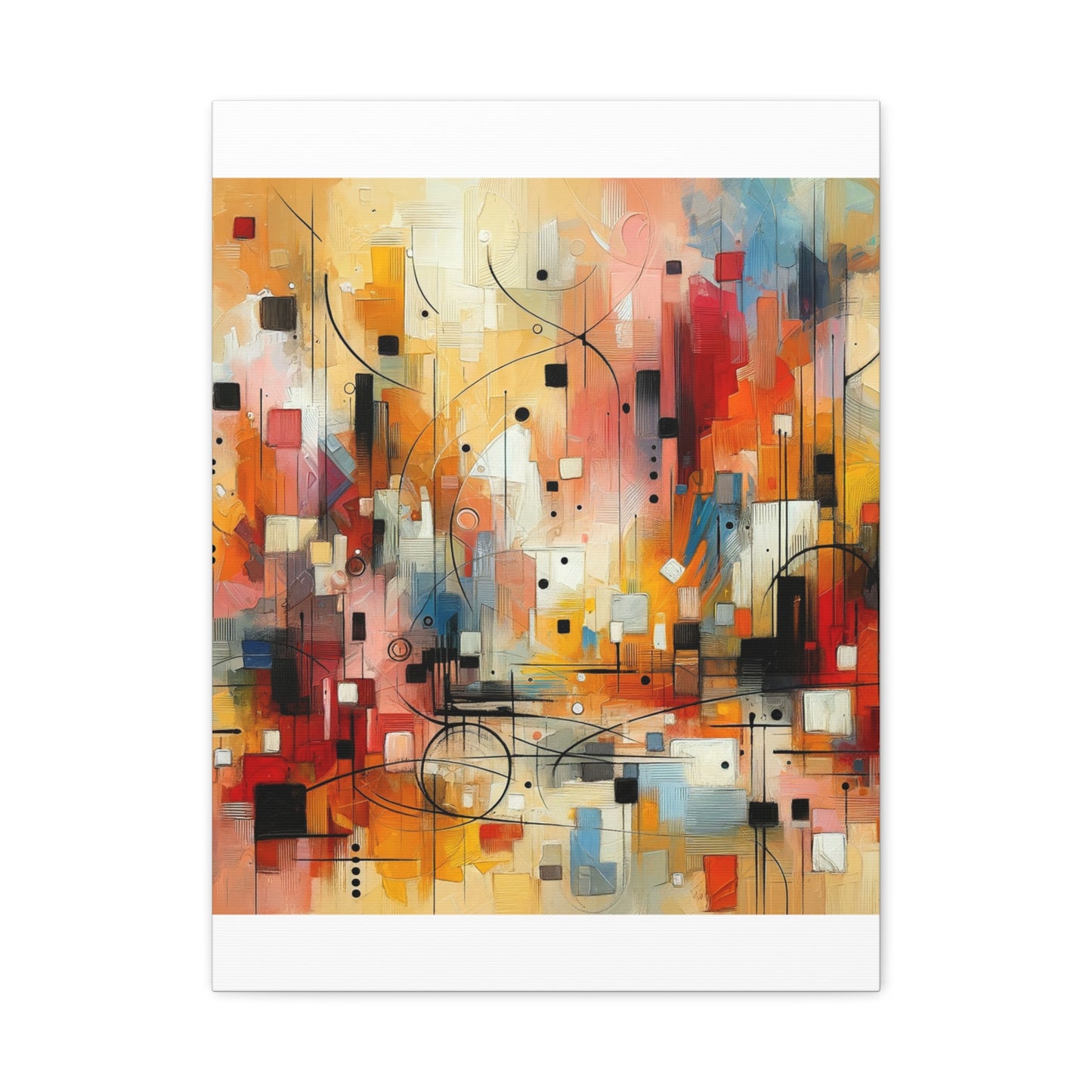 Abstract Geo Art - Matte Canvas, Stretched, 1.25"