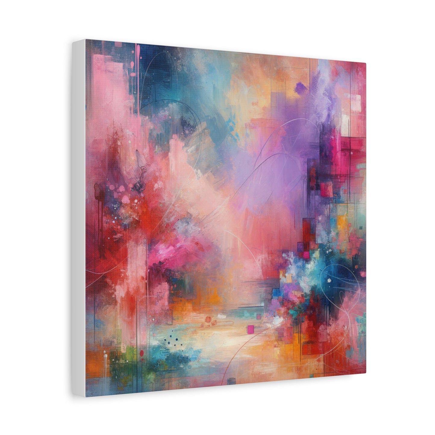 Abstract Color Symphony - Matte Canvas, Stretched, 1.25"