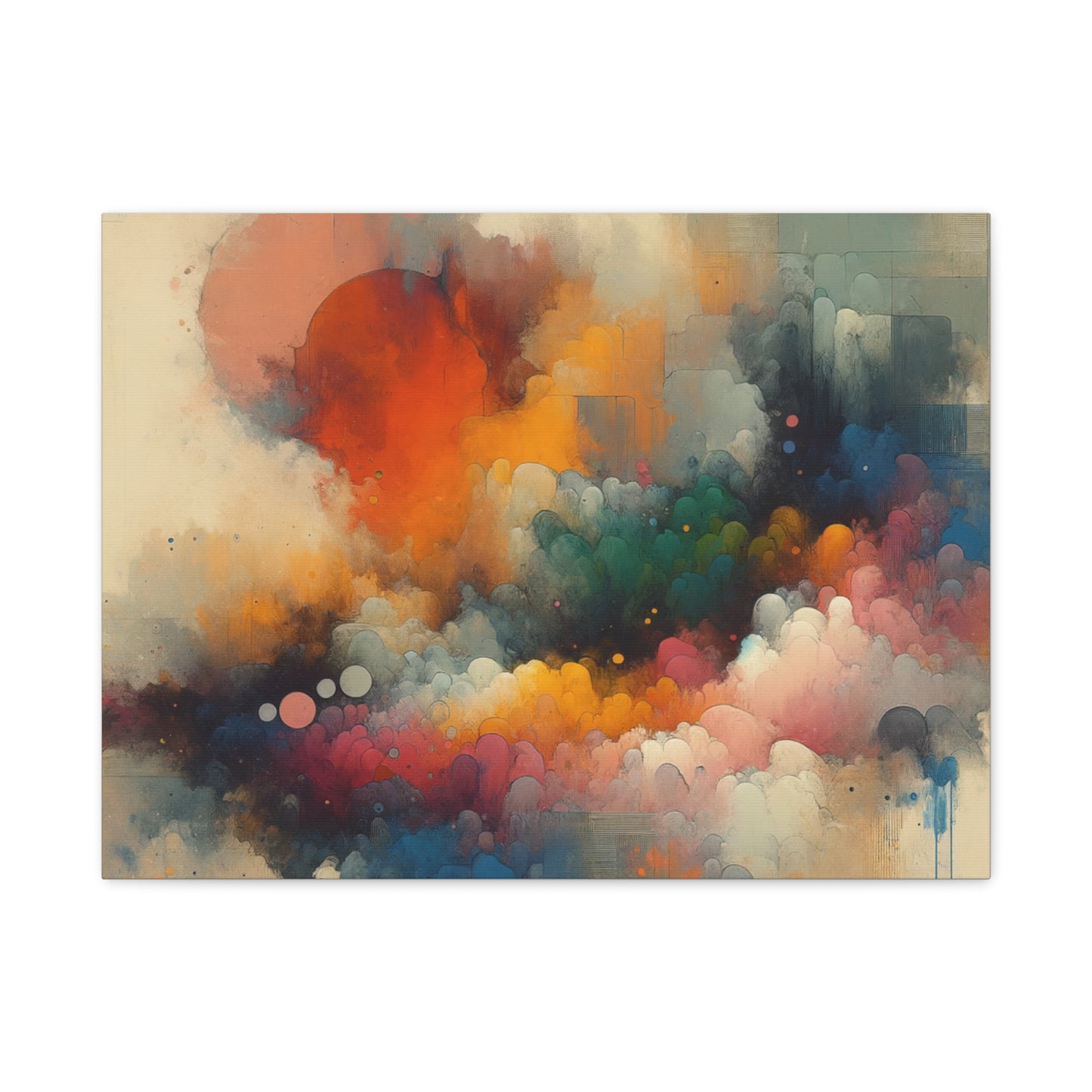 Colorful Abstract Clouds - Matte Canvas, Stretched, 1.25"