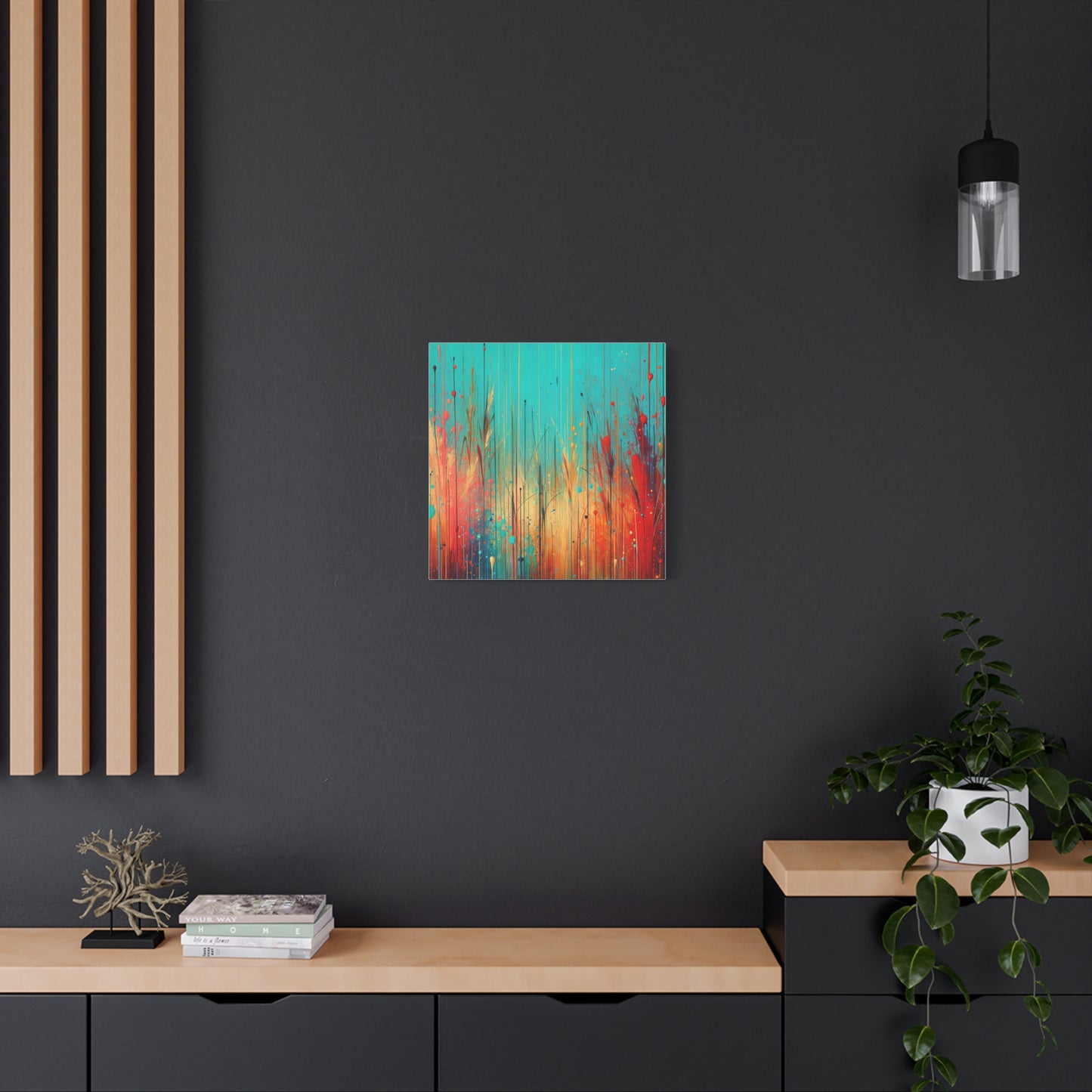 Vibrant Abstract Landscape - Matte Canvas, Stretched, 1.25"