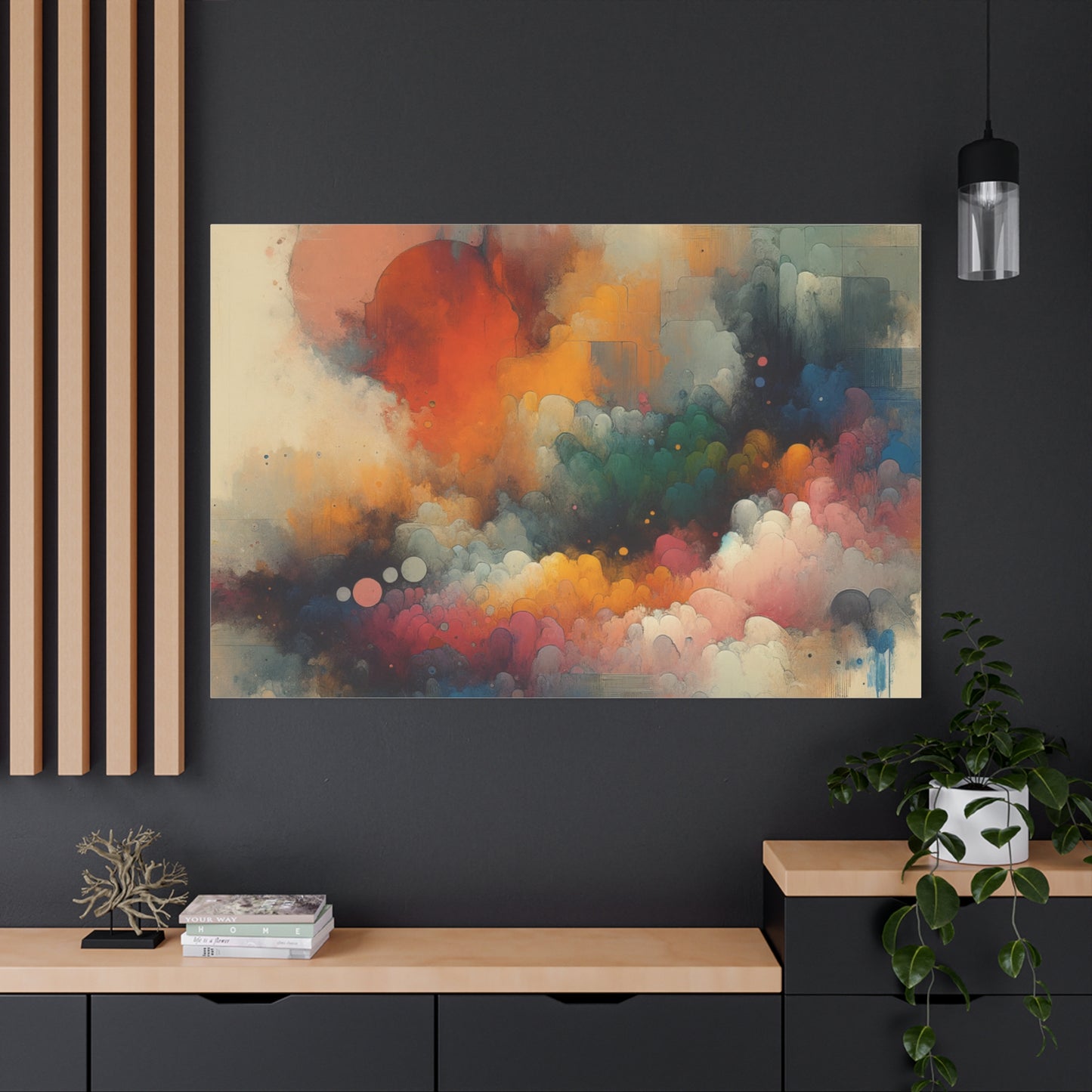 Colorful Abstract Clouds - Matte Canvas, Stretched, 1.25"