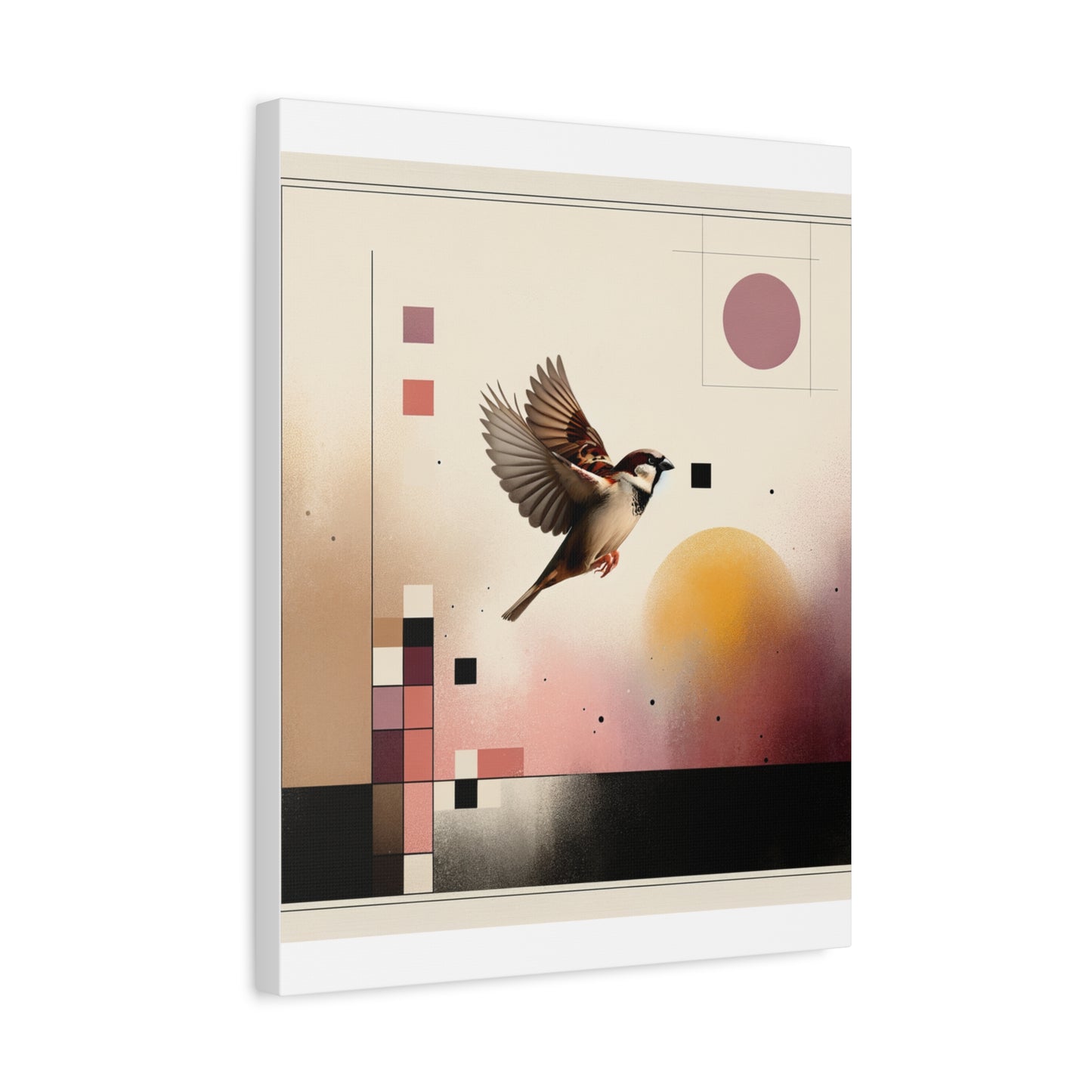 Sparrow Flight - Matte Canvas, Stretched, 1.25"