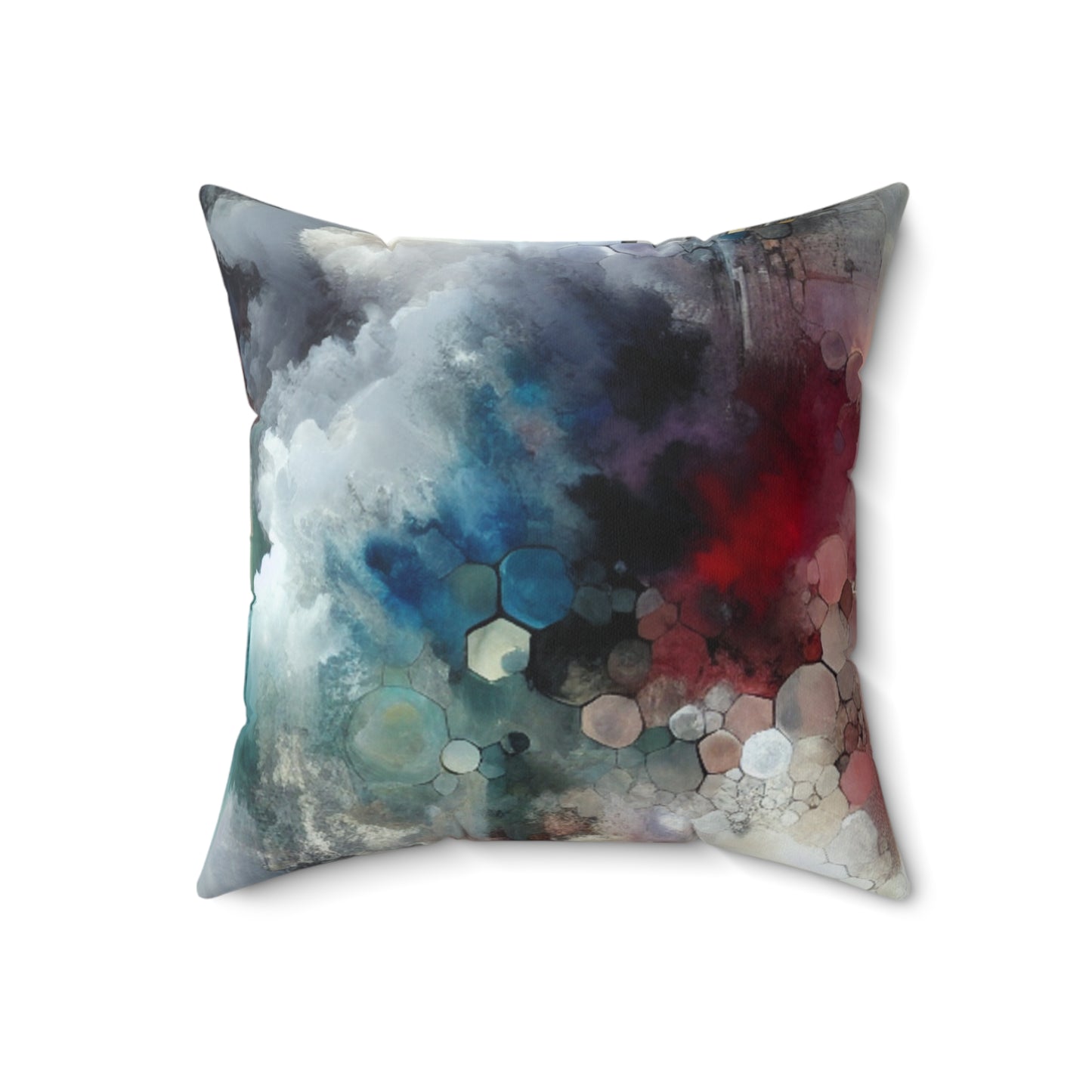 Abstract Cloudscape Spun Polyester Square Pillow