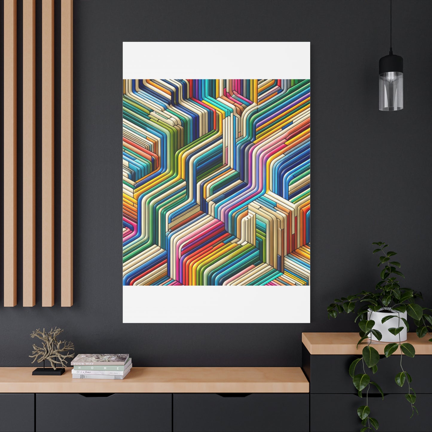 Colorful Geometric Pattern - Matte Canvas, Stretched, 1.25"