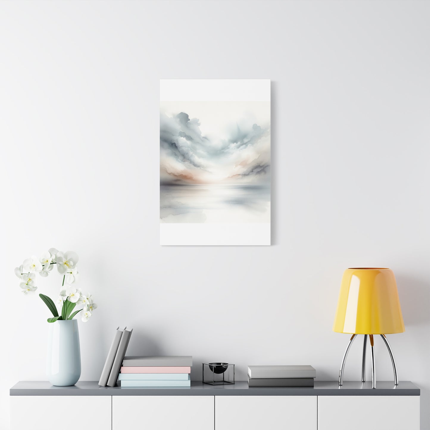 Matte Canvas, Stretched, 1.25" - Serene Watercolor Sky